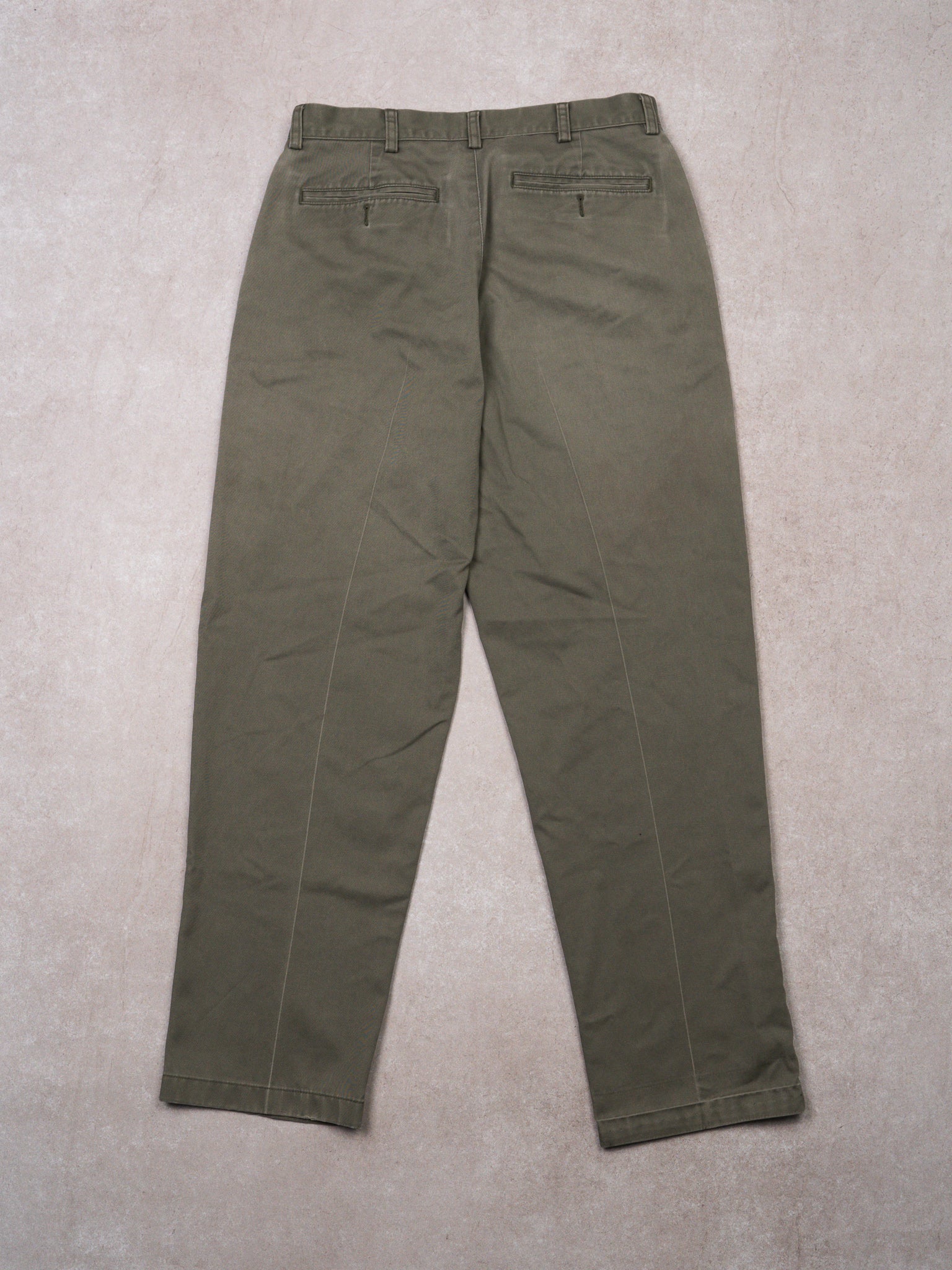 Vintage Washed Moss Green LL Bean Pants (32 x 30)