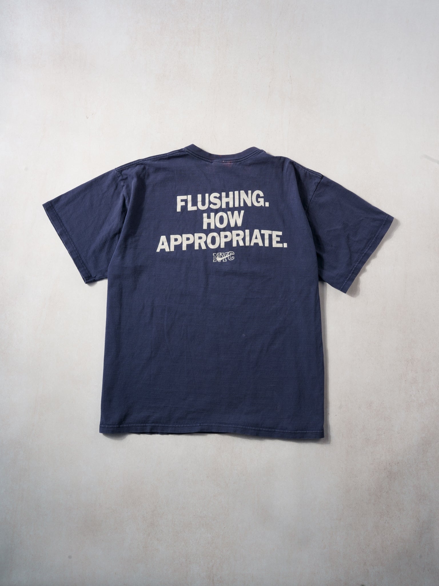 Vintage 90s Navy Blue "Why New York Is Better Then New York" Nike Tee (M)