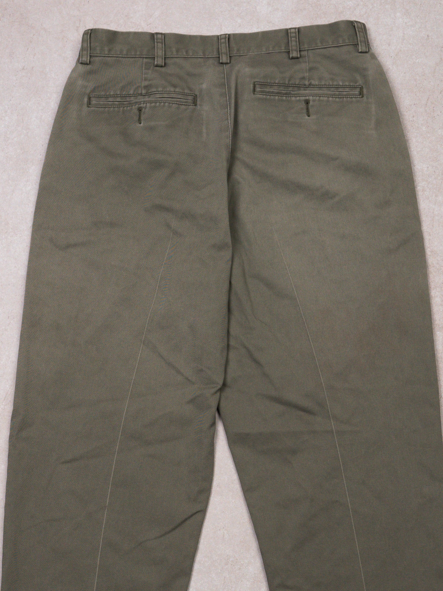 Vintage Washed Moss Green LL Bean Pants (32 x 30)