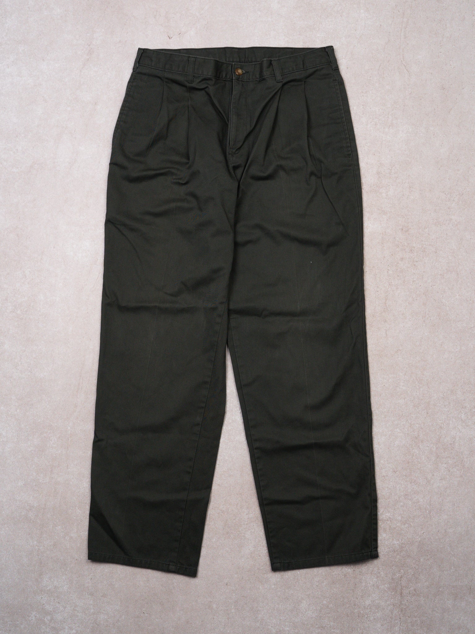 Vintage 70s Green Trouser Pants (32 x 30)