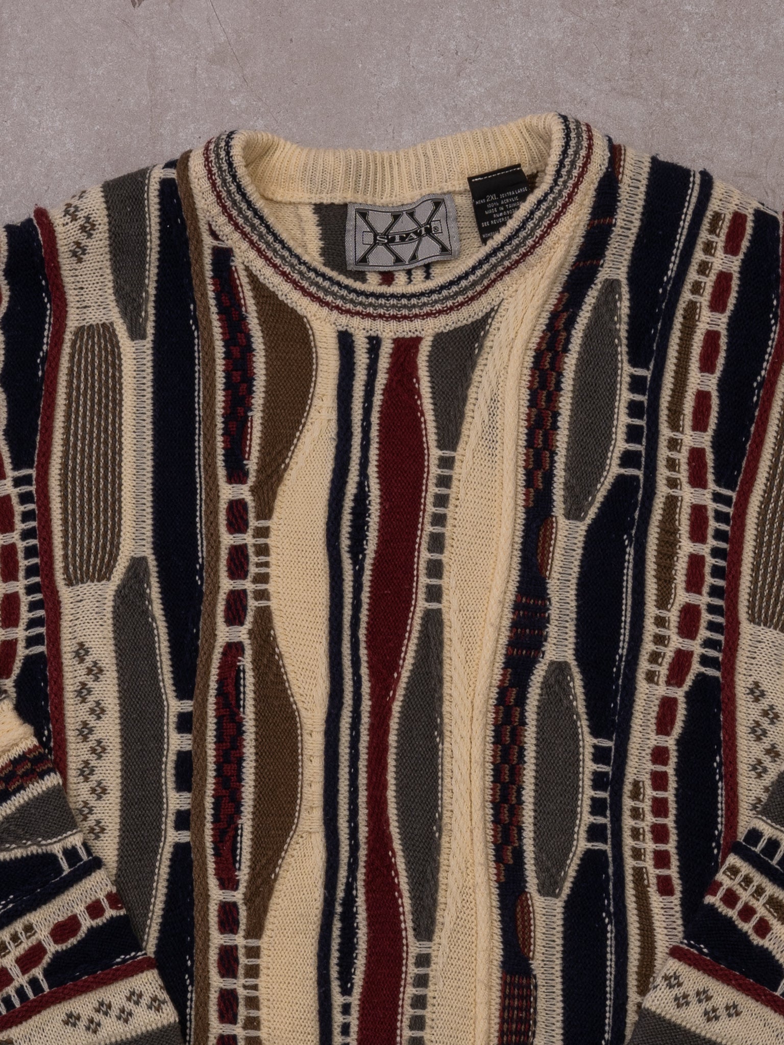 Vintage Stat Multicolored Coogi Knit Sweater (L)