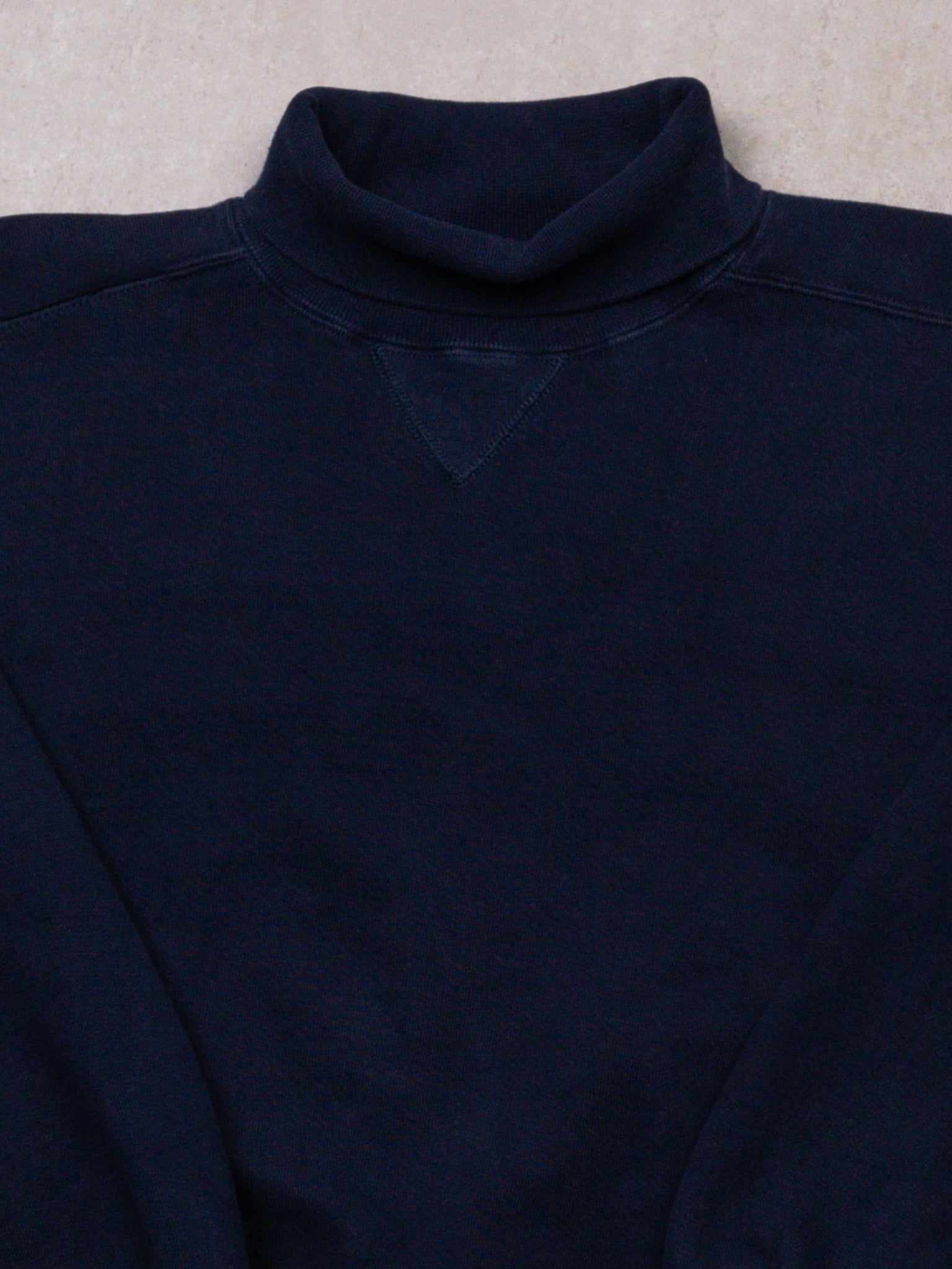 Vintage 90s Dark Blue Russell Athletics Turtleneck Sweater (L)