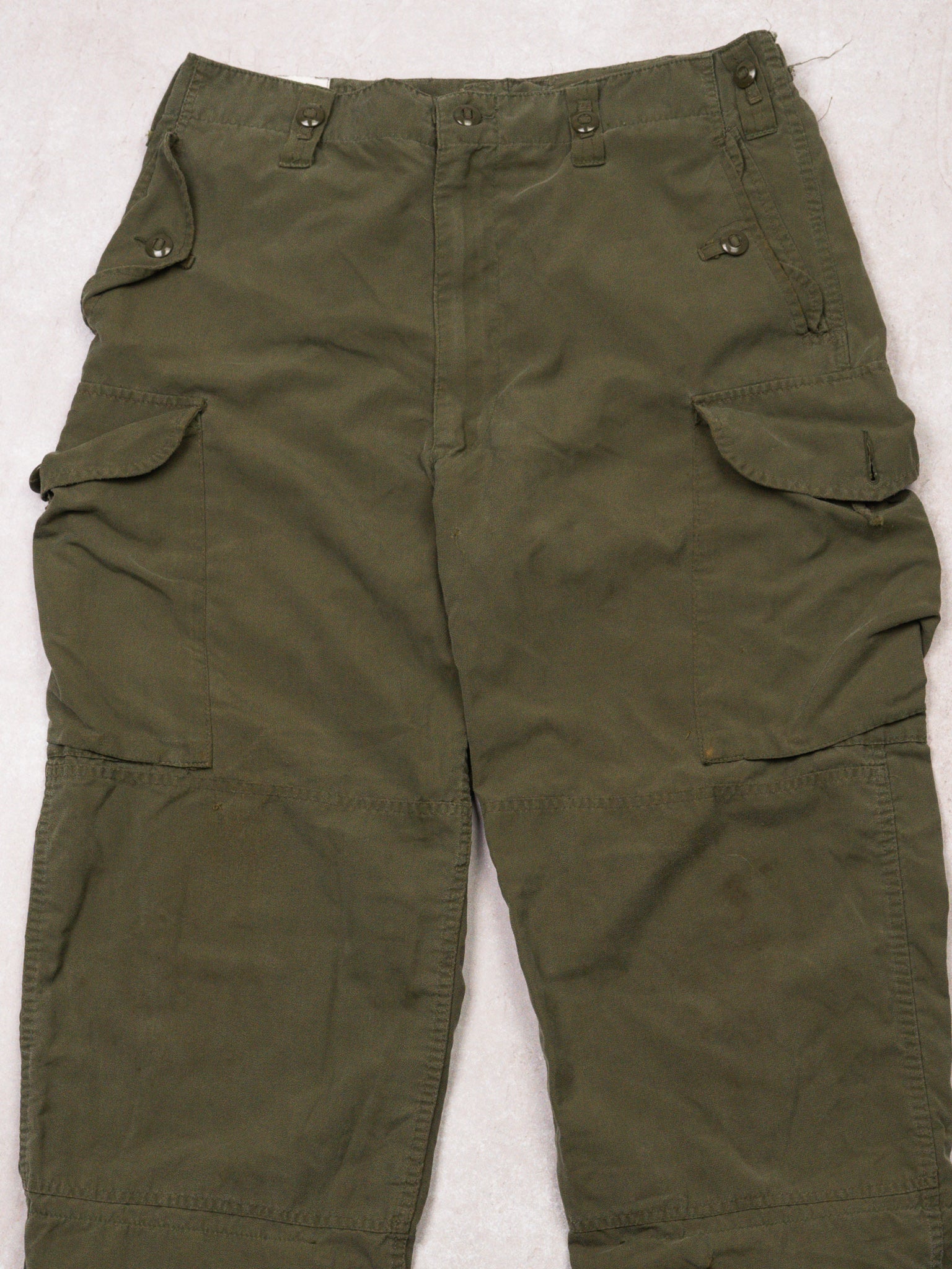 Vintage Green Army Cargo Combat Pants (34 x 30)
