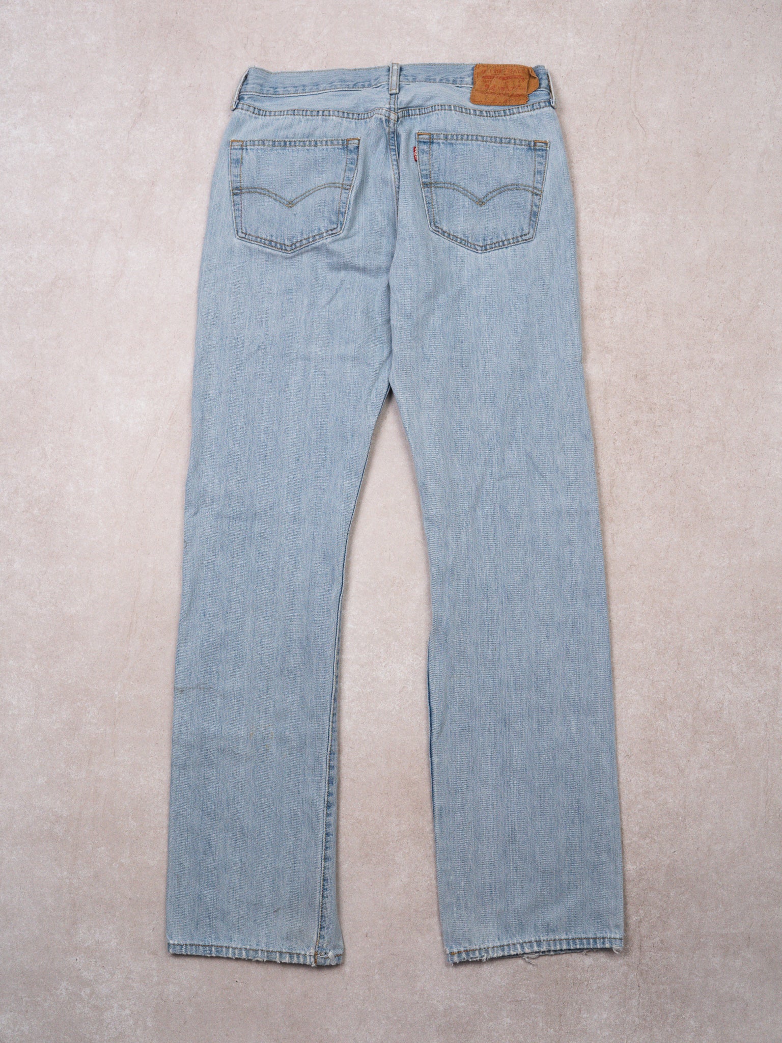 Vintage 90s Light Blue Levi Straight Leg Jeans  (32 x 34)