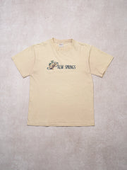 Vintage 90s Beige Embroidered Palm Springs Tee (S)