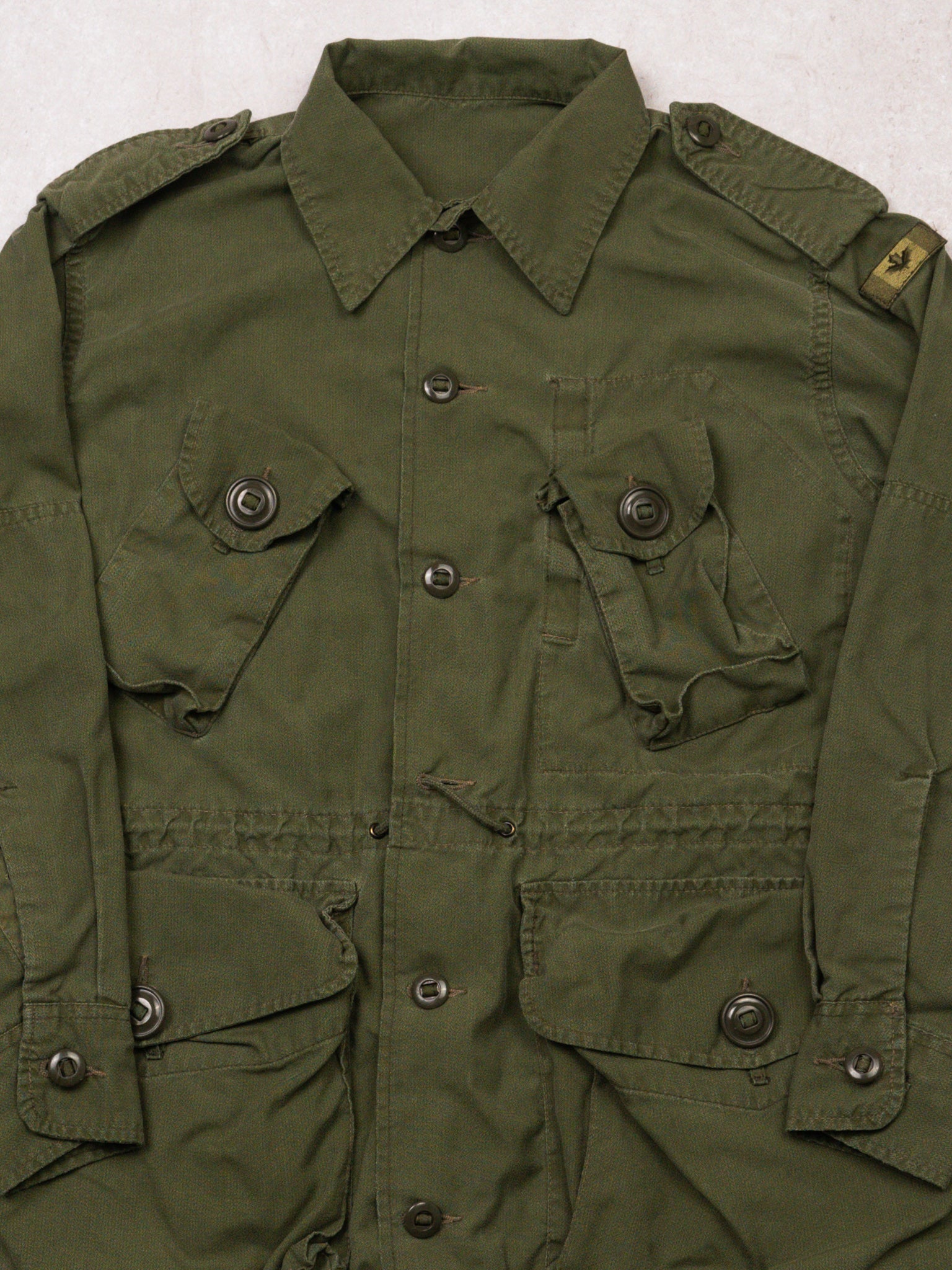 Vintage 80s Green Canadian Army Field Jacket (S)