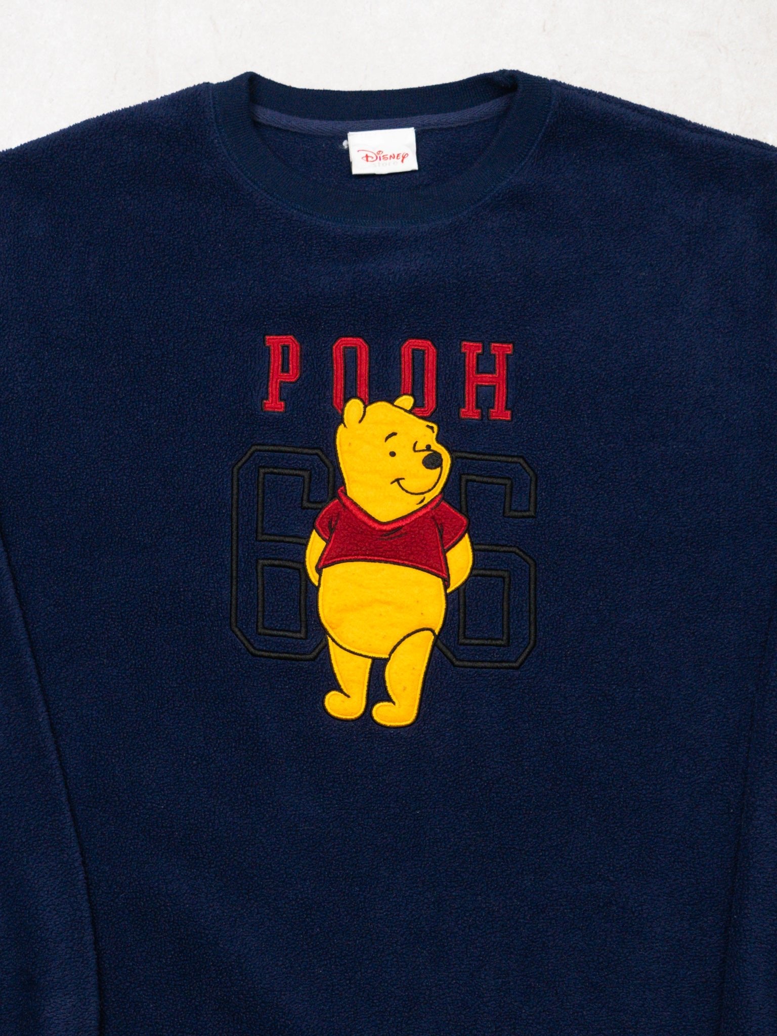 Vintage 90s Blue 'Pooh' Fleece Crewneck (L)