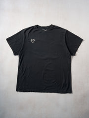 Vintage Y2K Washed Black Nike Emblem Tee (L)