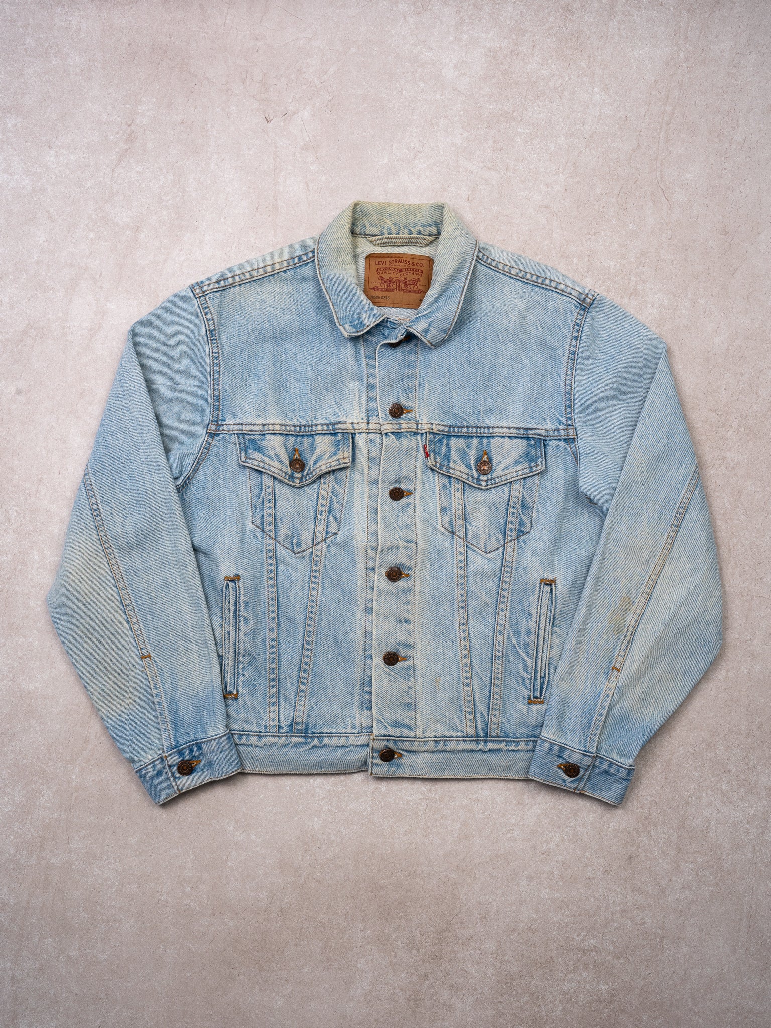 Vintage 90s Light Blue Levi Denim Jacket (S)