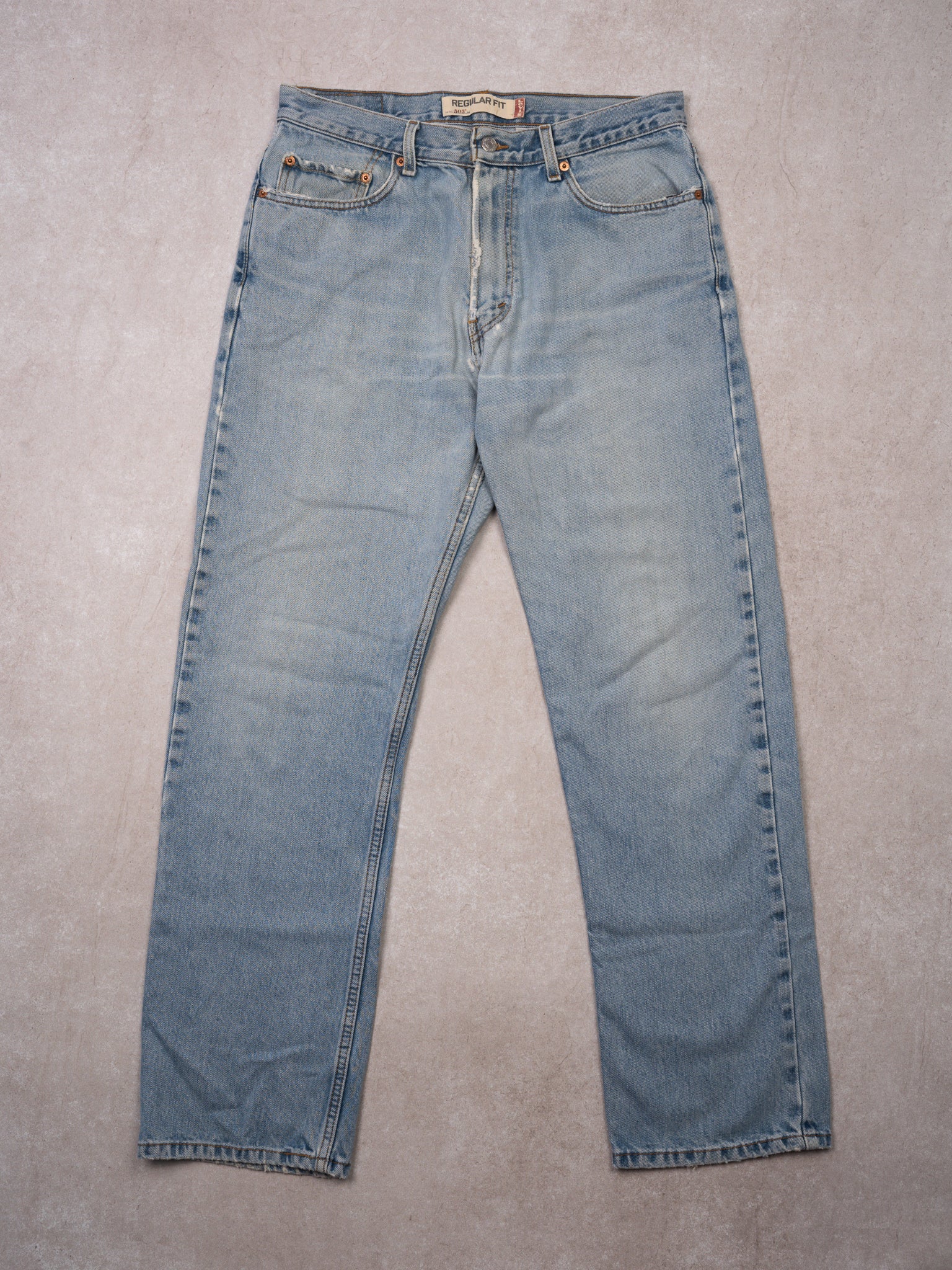 Vintage Light Washed Rugged 505 Levi Jeans (32 x 30)