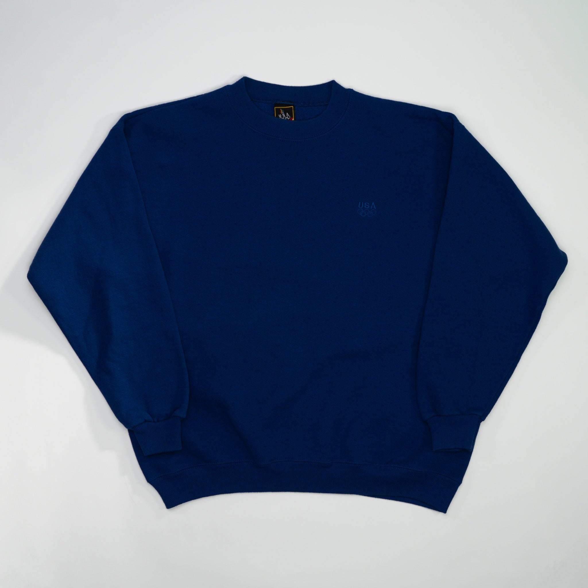 Vintage Blue USA Olypmics Blanck Essentials Crewneck (L)