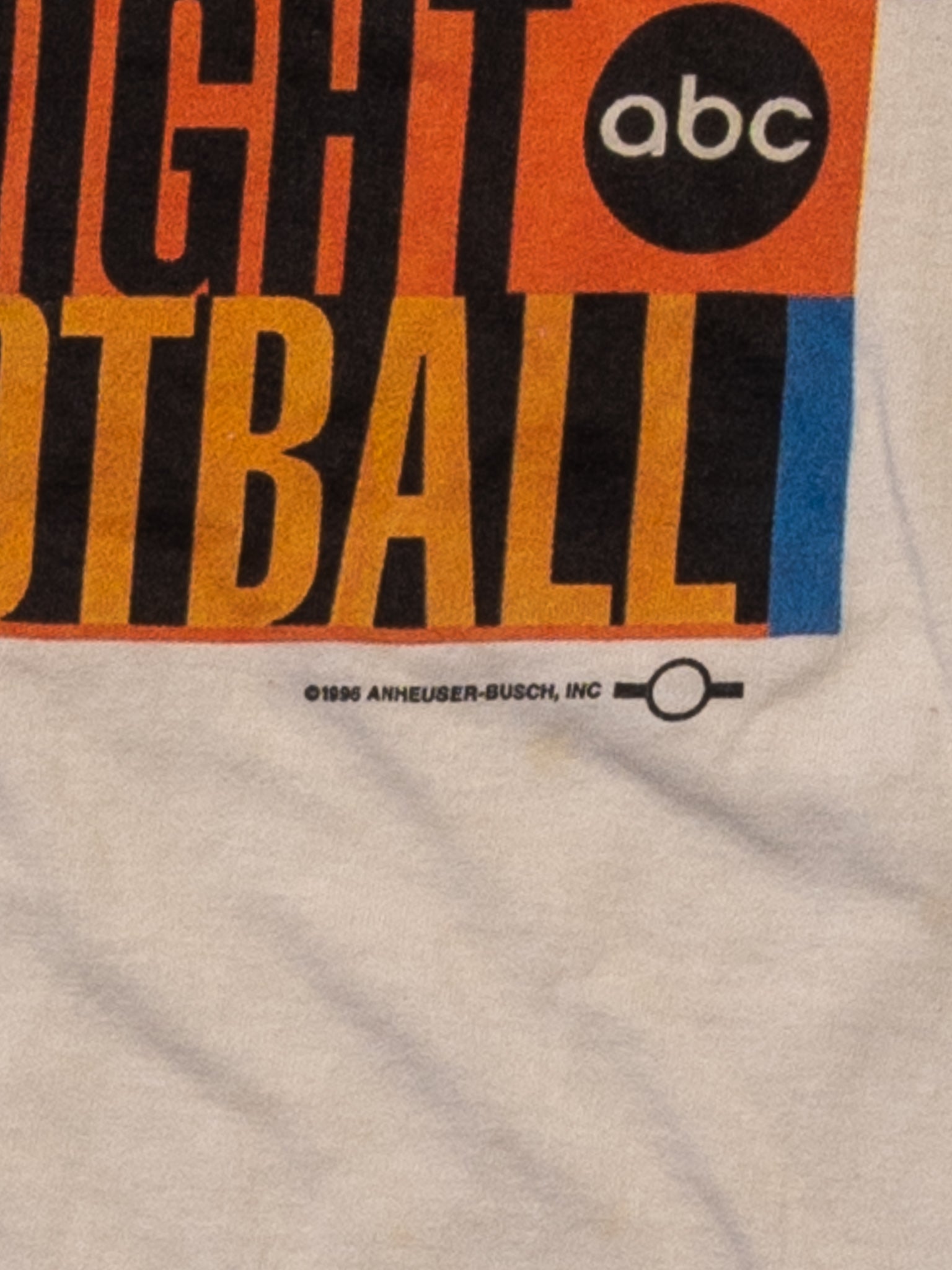 Vintage '96 Monday Night Football ABC Single Stitch Tee (M)