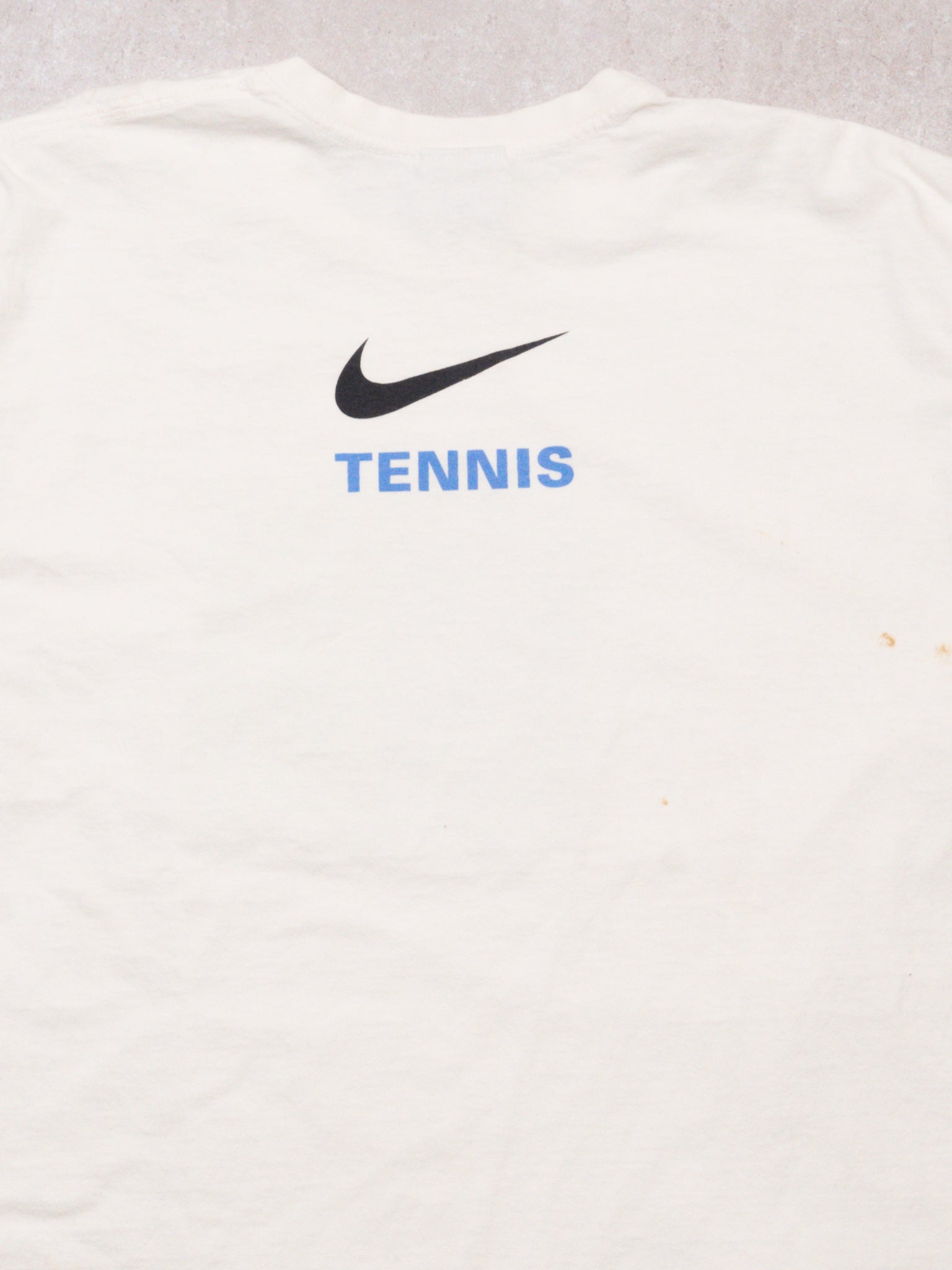 Vintage 00s White Nike Tennis Camp Tee (M/L)
