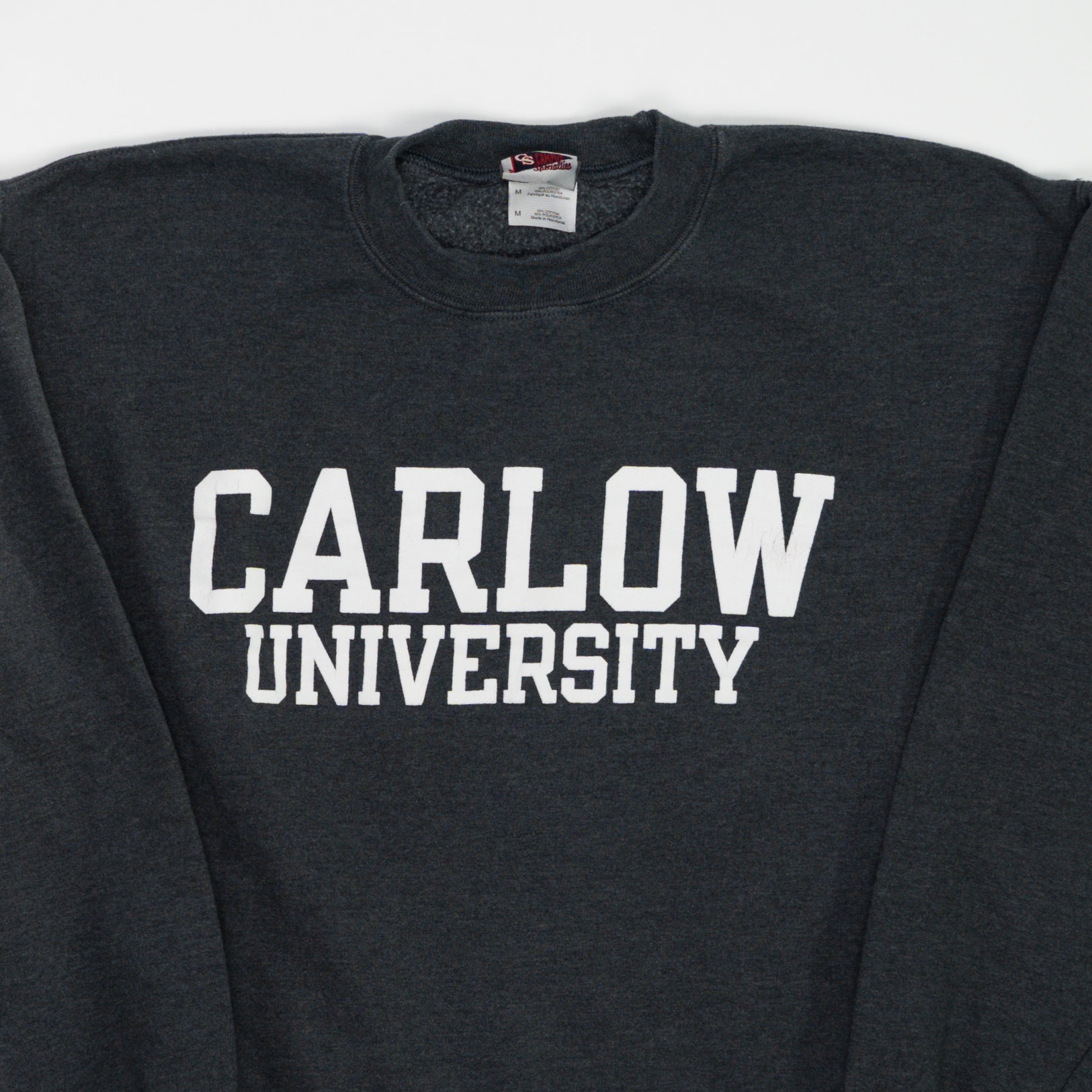 Vintage 90s Grey Carlow University Crewneck (M)