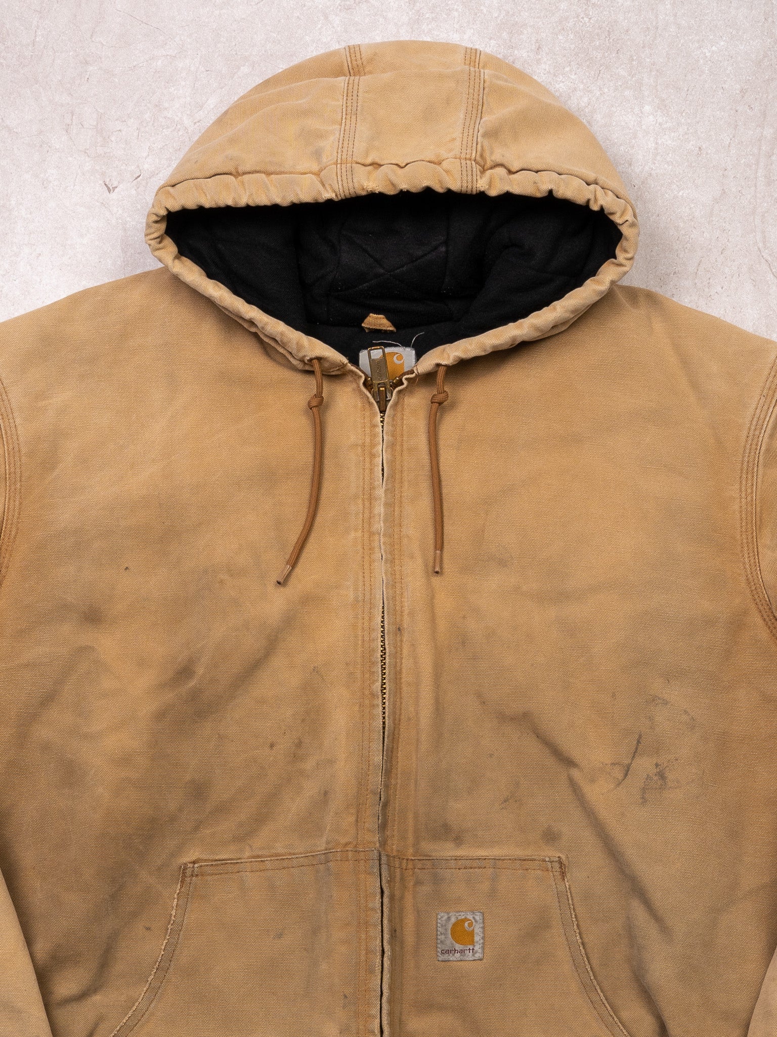 Vintage Rugged Beige Carhartt Loose Fit Duck Insulated Jacket (XL/XXL)