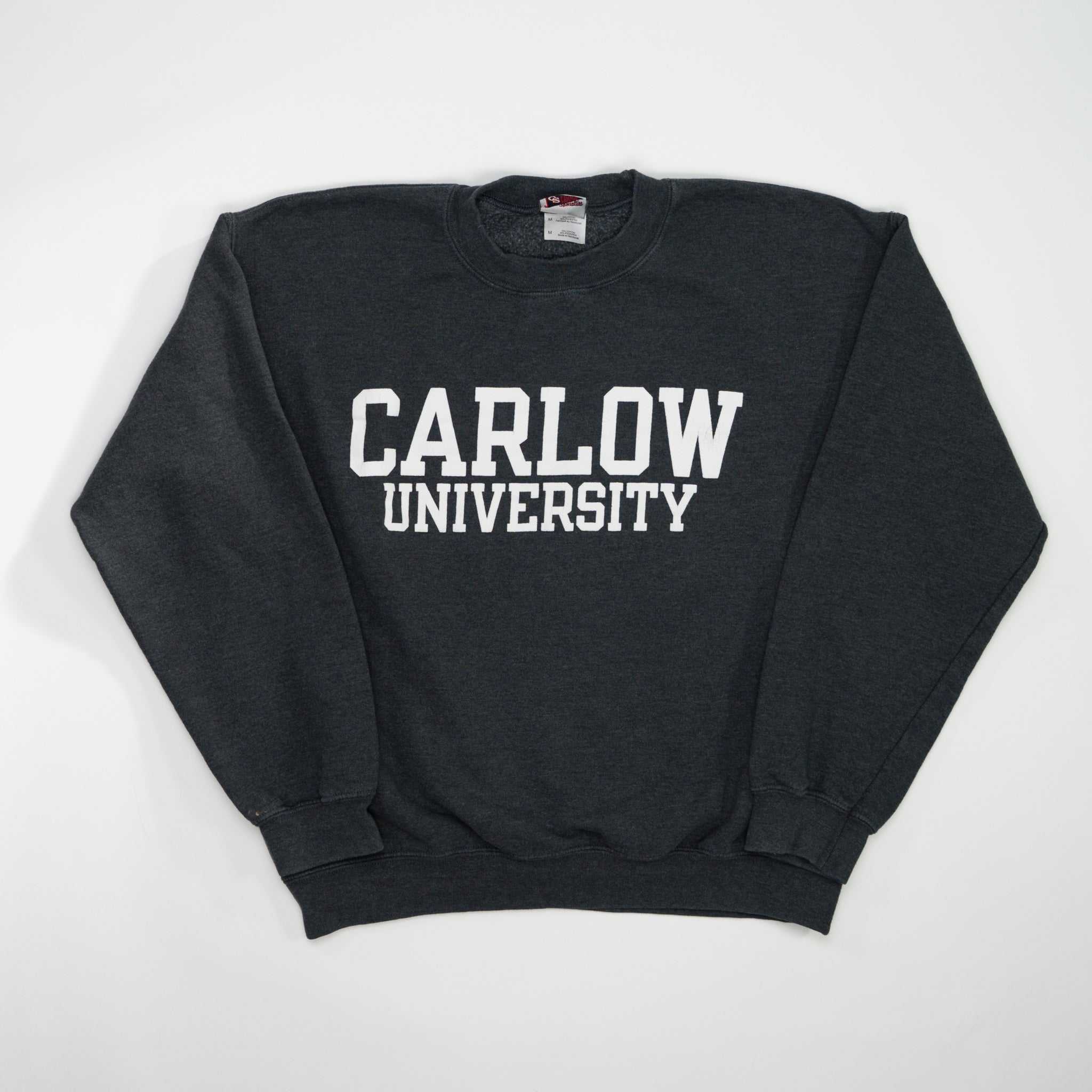 Vintage 90s Grey Carlow University Crewneck (M)
