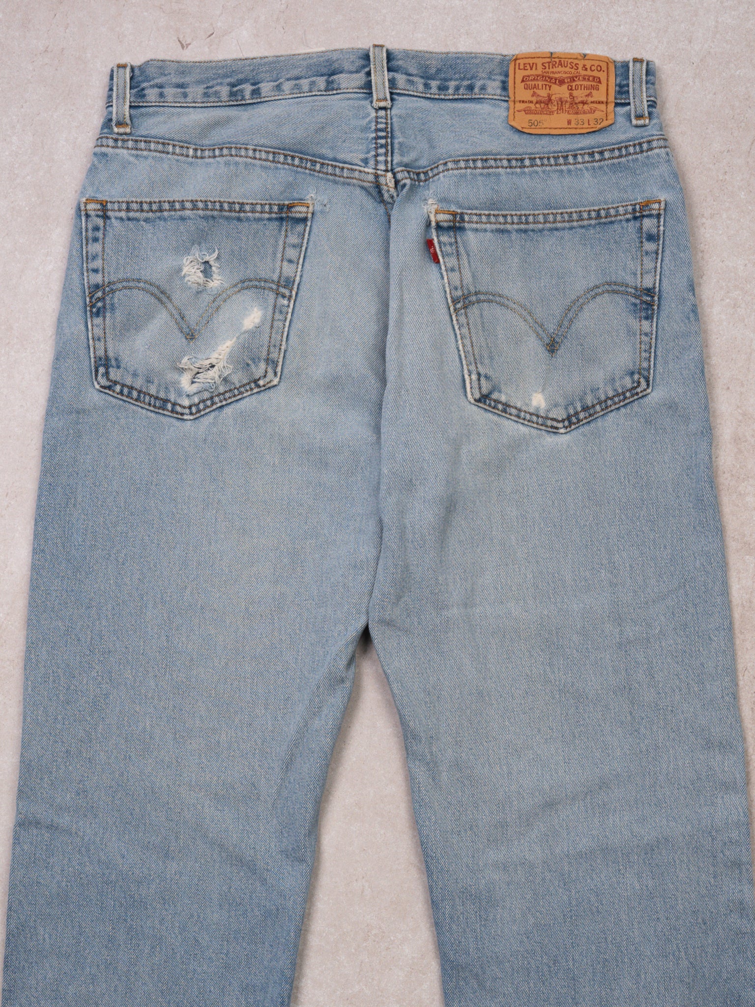 Vintage Light Washed Rugged 505 Levi Jeans (32 x 30)