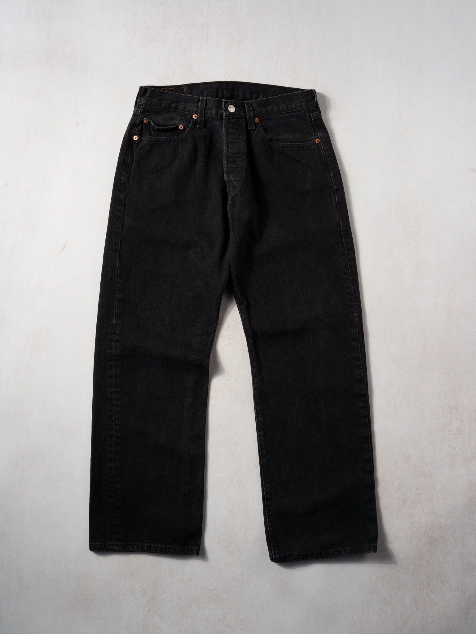 Vintage 90s Black Levi's 501 Denim Jeans (30x29)