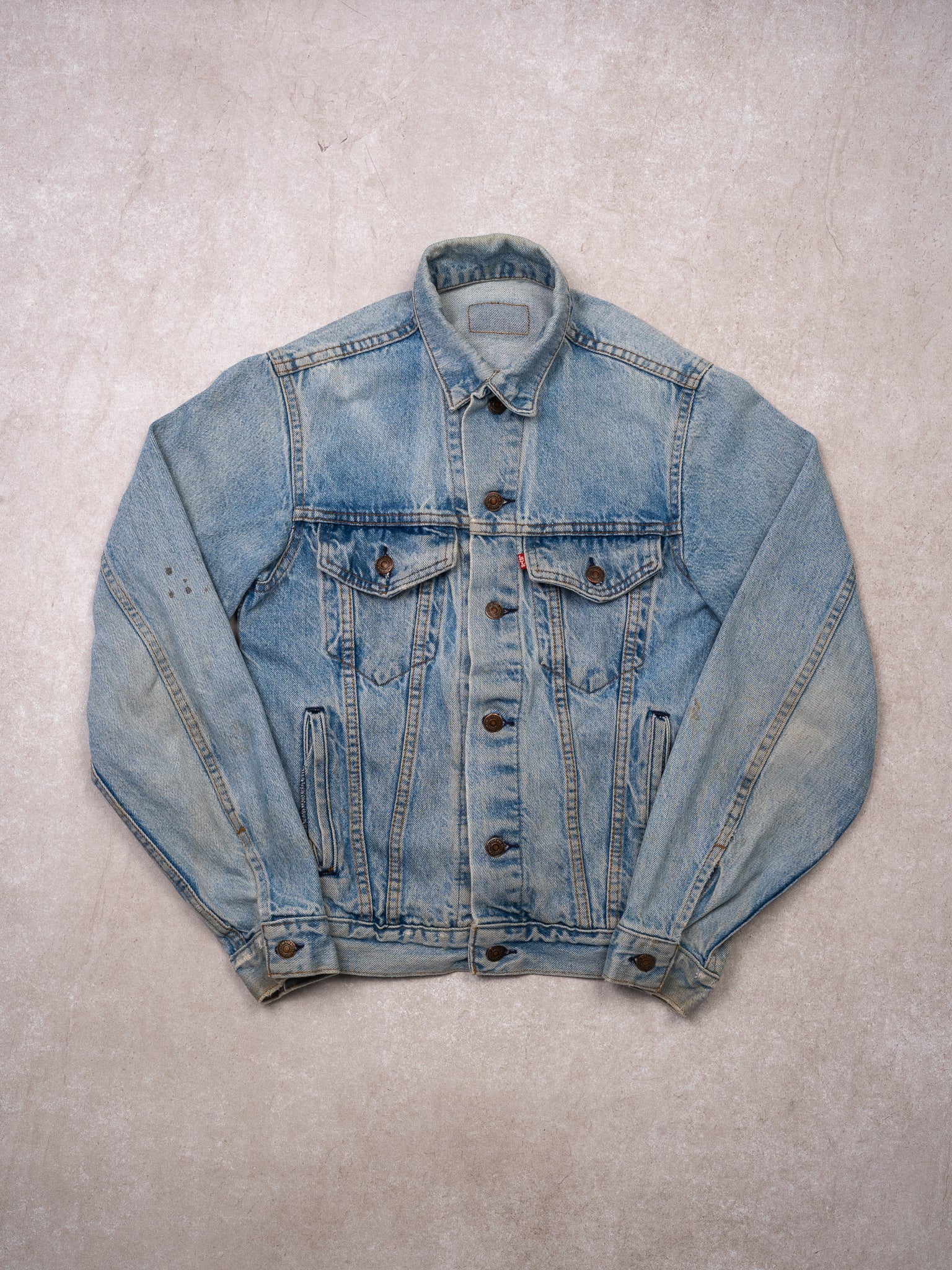 Vintage 80s Light Blue Levi Denim Jacket (XS)