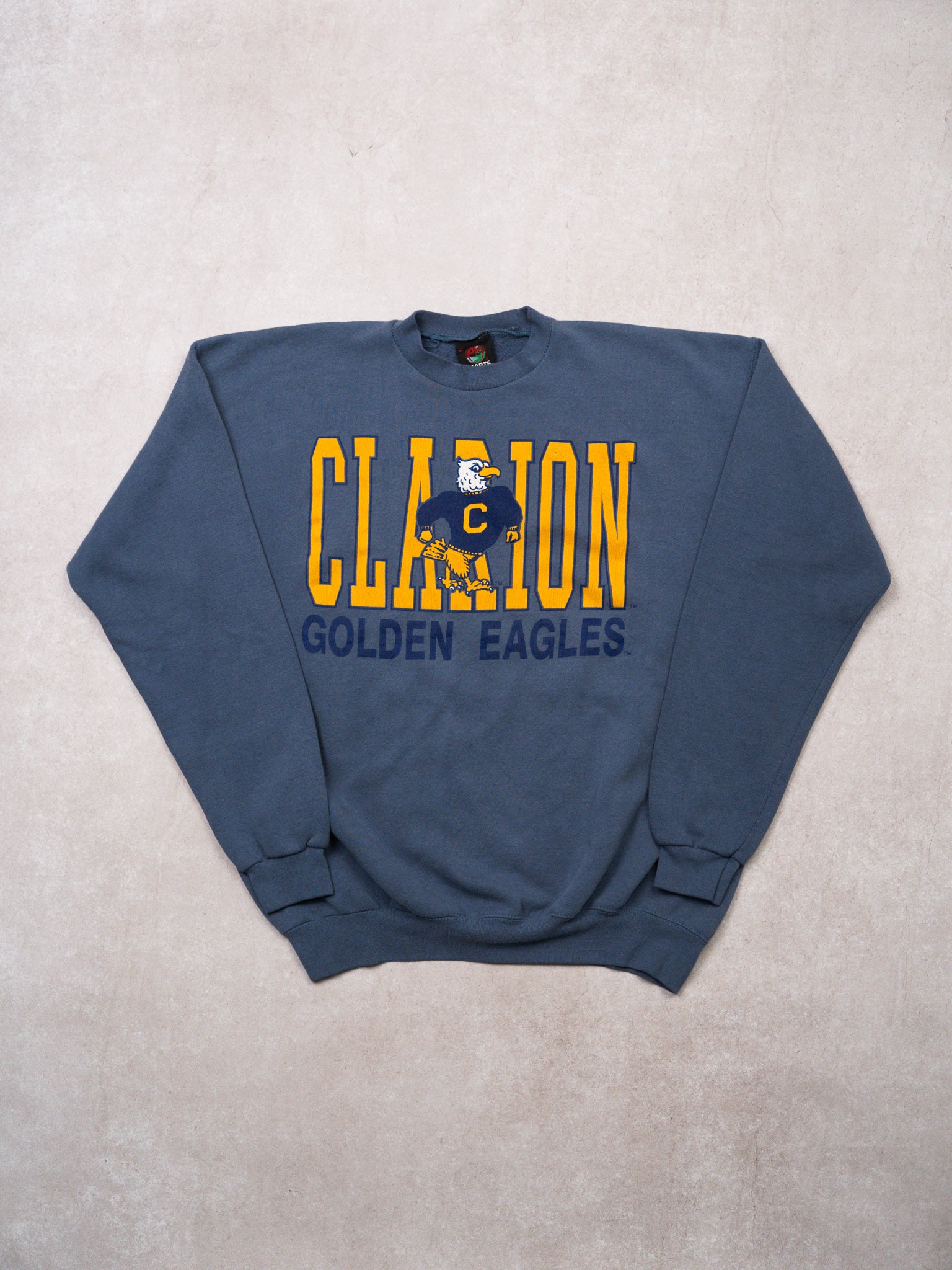 Vintage 80s Blue Clarion Golden Eagles Crewneck