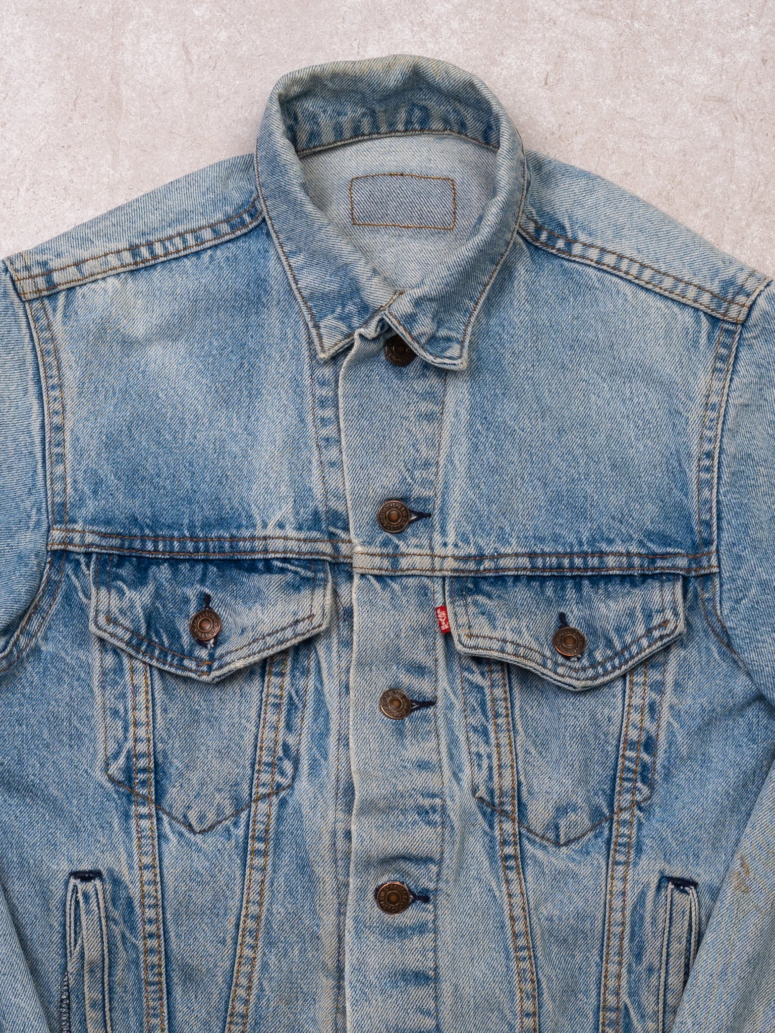 Vintage 80s Light Blue Levi Denim Jacket (XS)