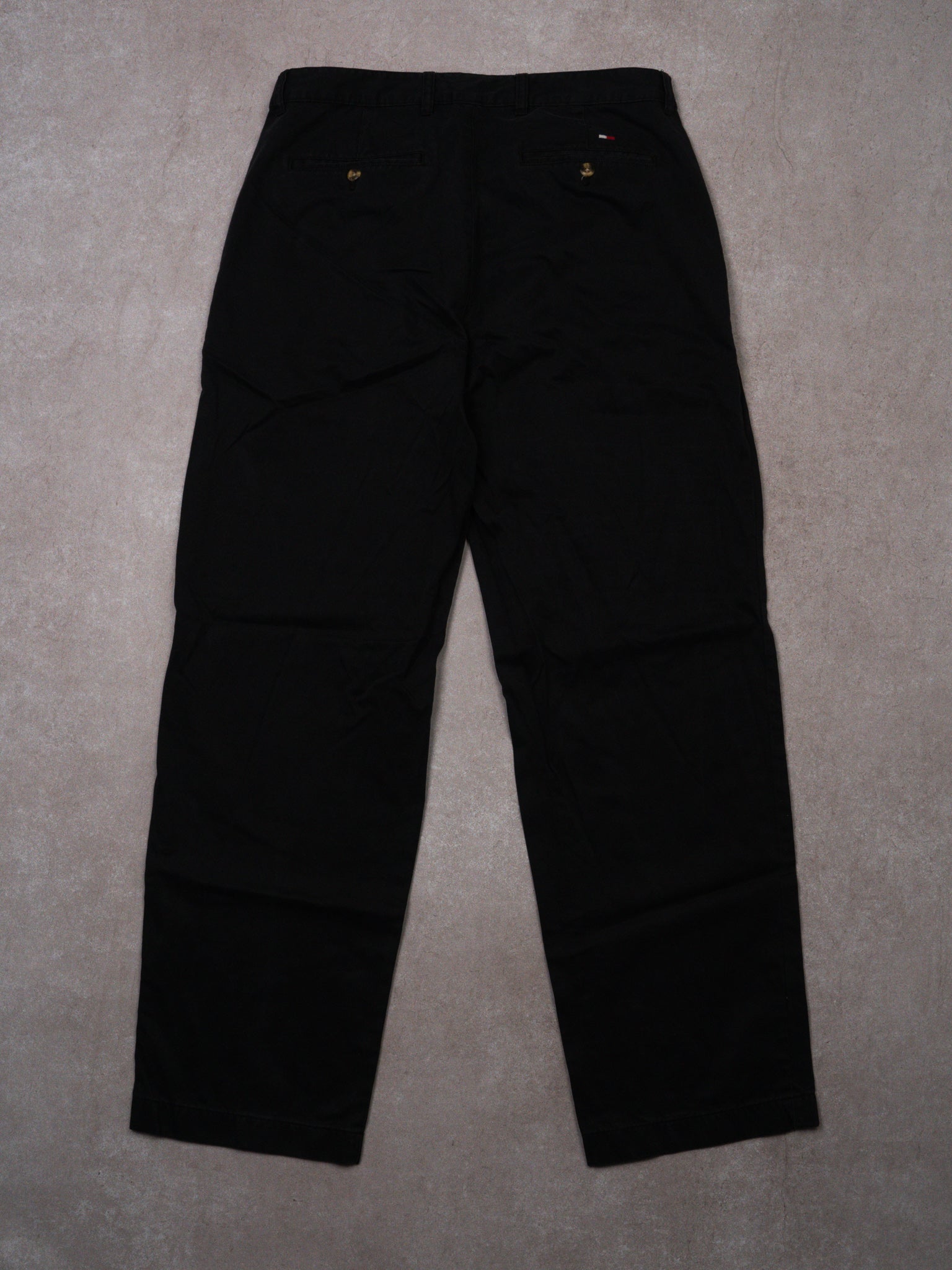 Vintage Black Tommy Hilfiger Wide Leg Pants (34 x 30)