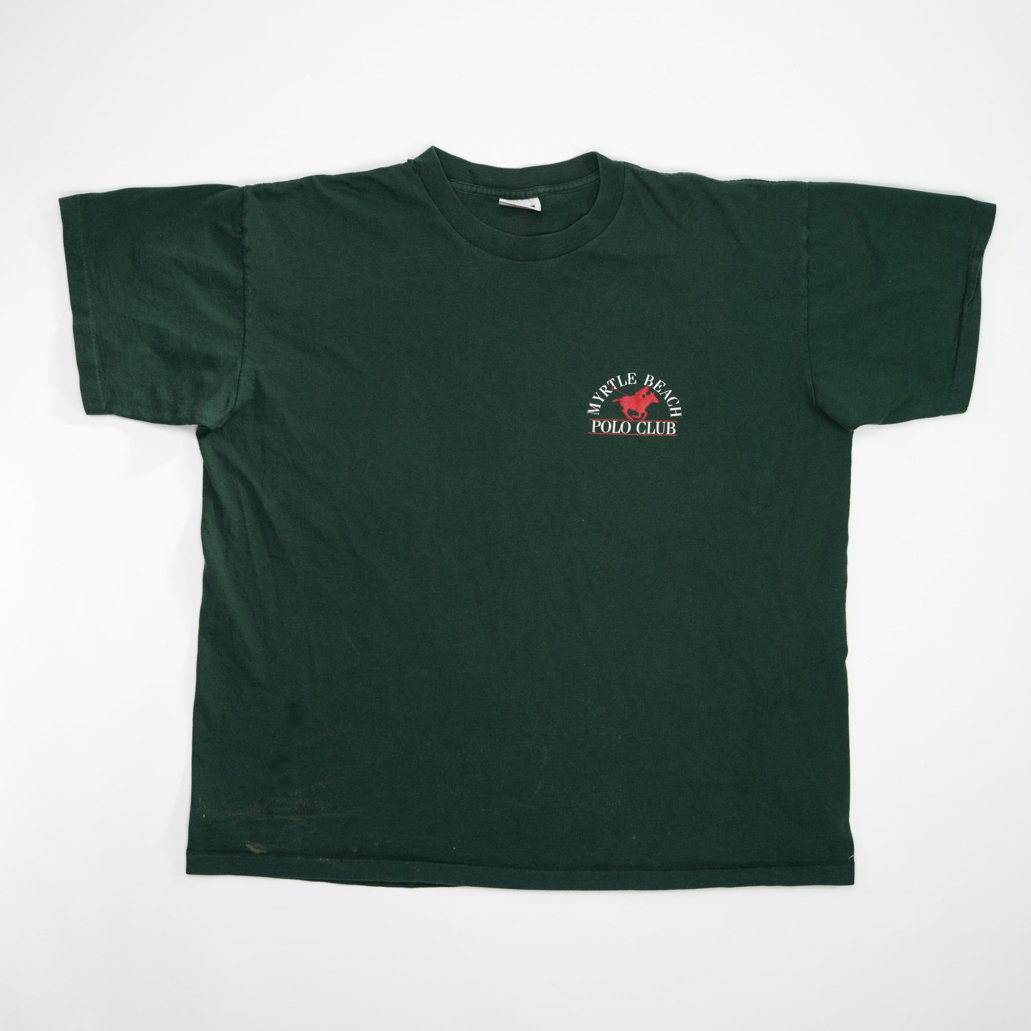 Vintage 90s Green Myrtle Beach Polo Club Shirt (XL)