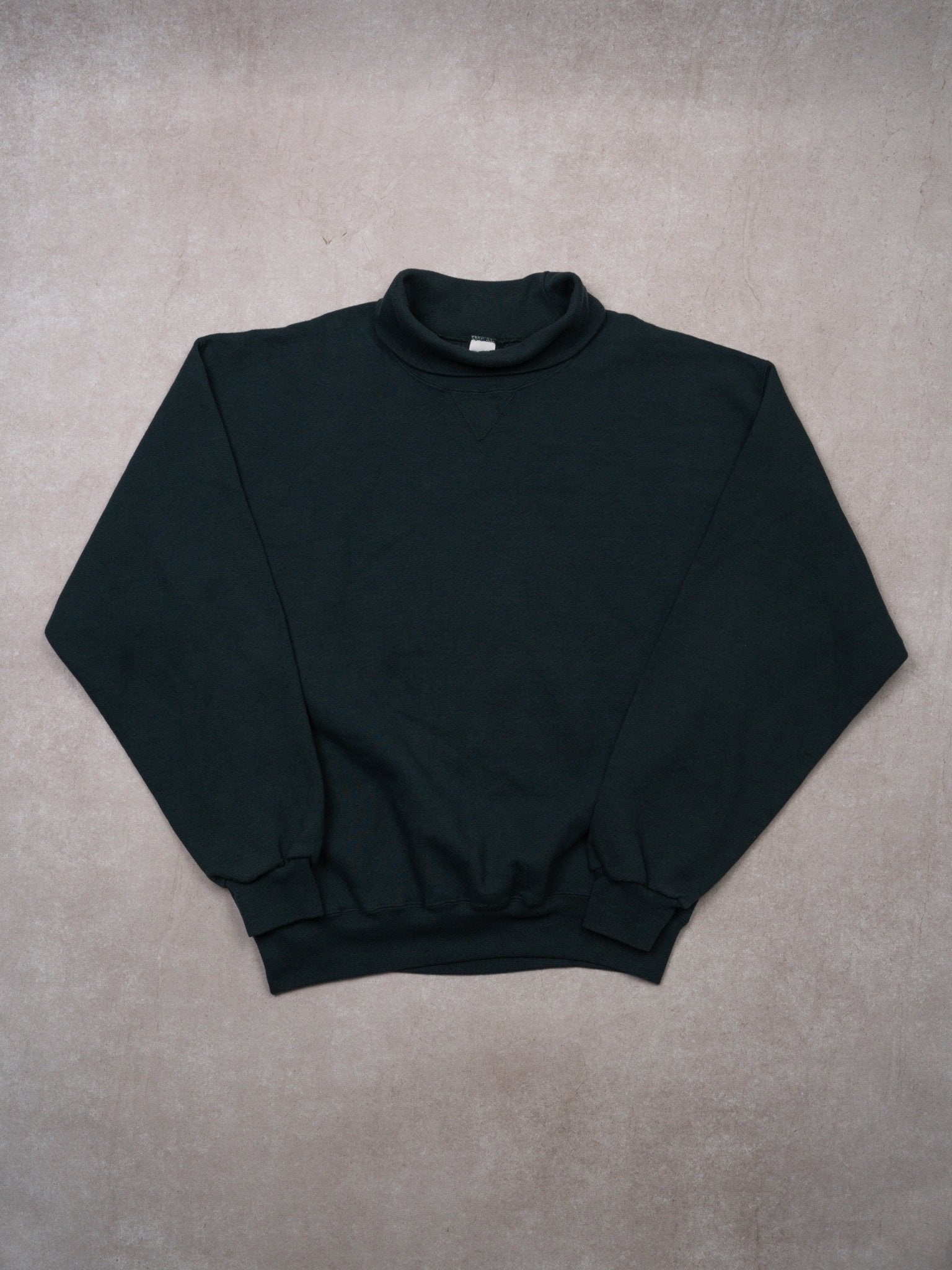 Vintage 90s Green Russell Athletics Turtleneck Sweater (L)