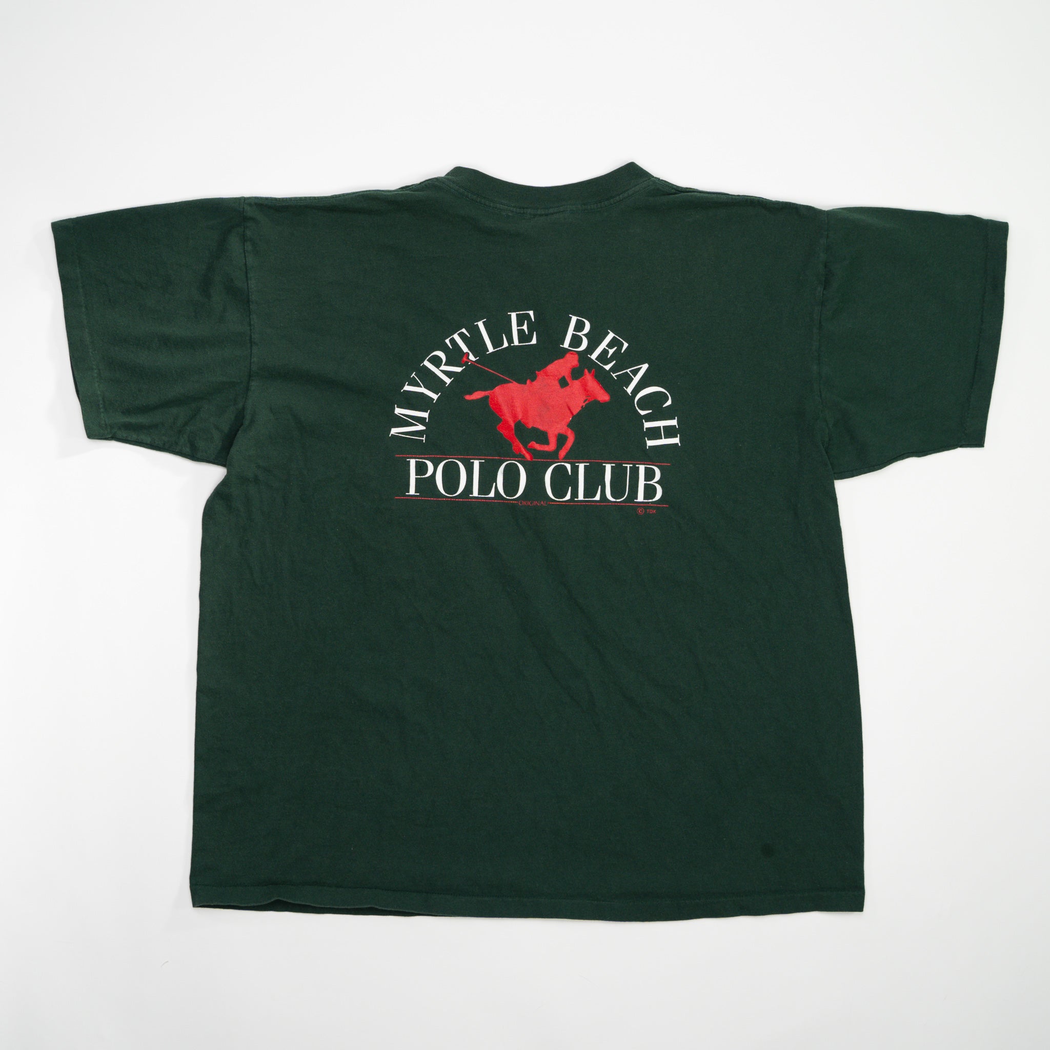 Vintage 90s Green Myrtle Beach Polo Club Shirt (XL)