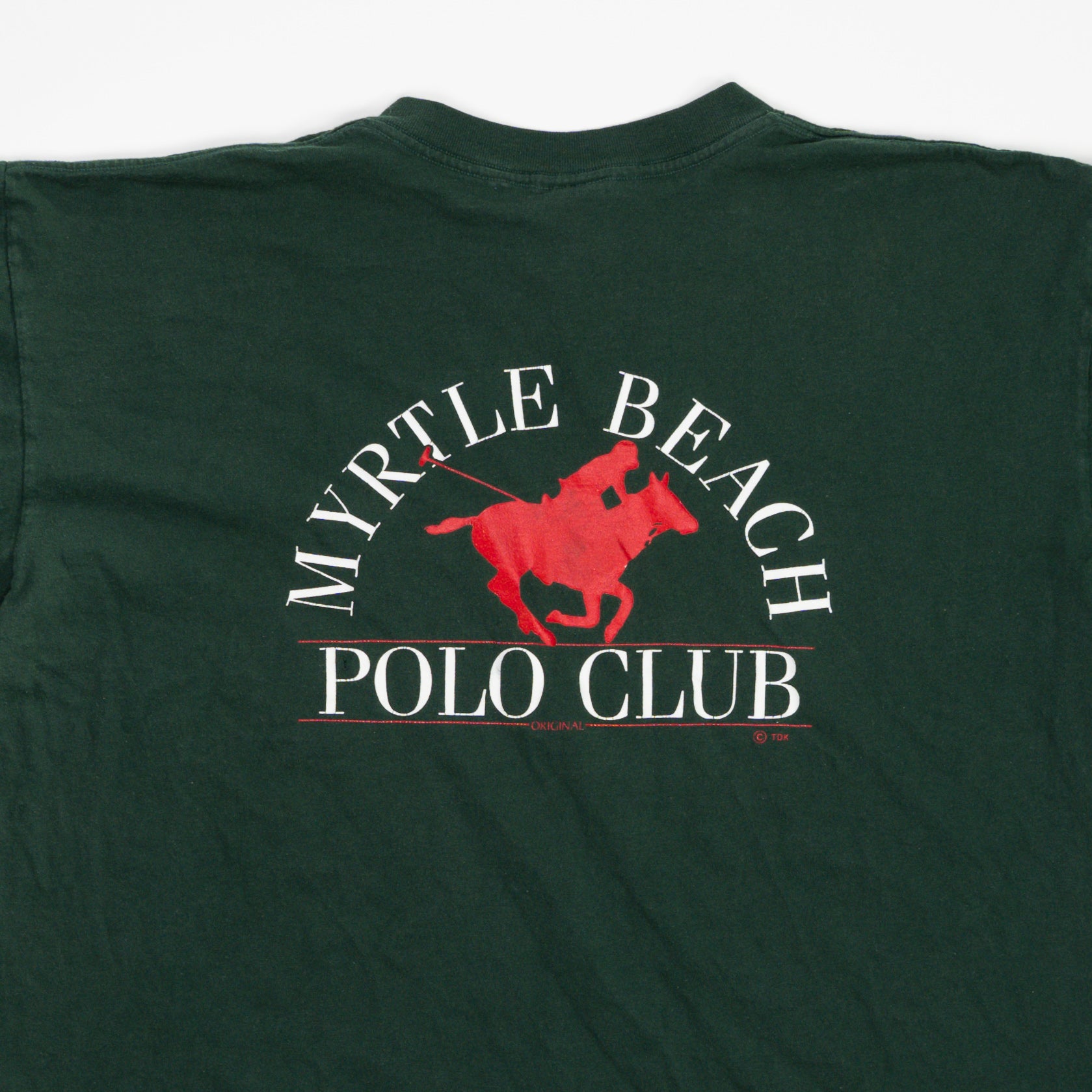 Vintage 90s Green Myrtle Beach Polo Club Shirt (XL)