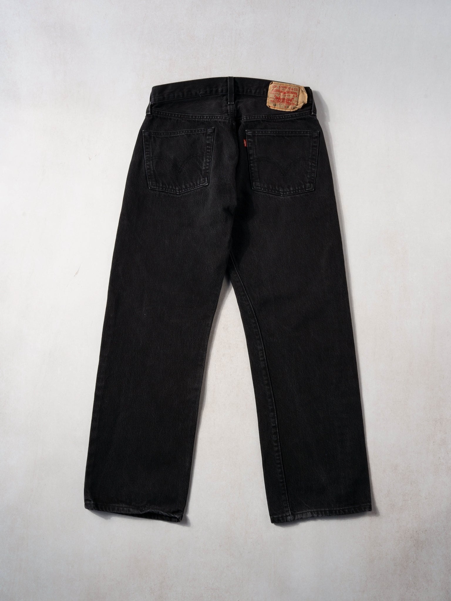 Vintage 90s Black Levi's 501 Denim Jeans (30x29)