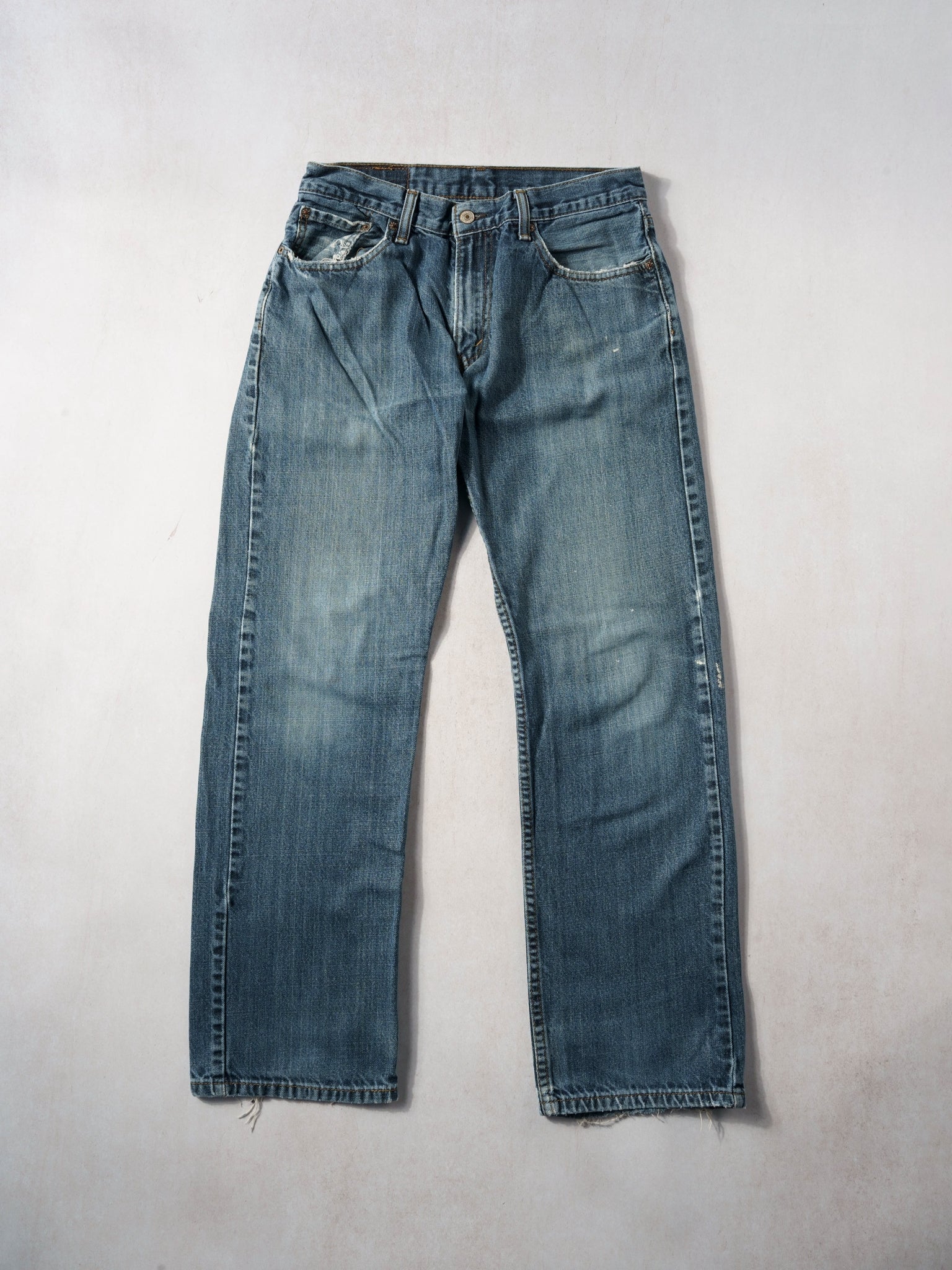 Vintage 90s Dark Blue Levi's 505 Denim Jeans (32x32)