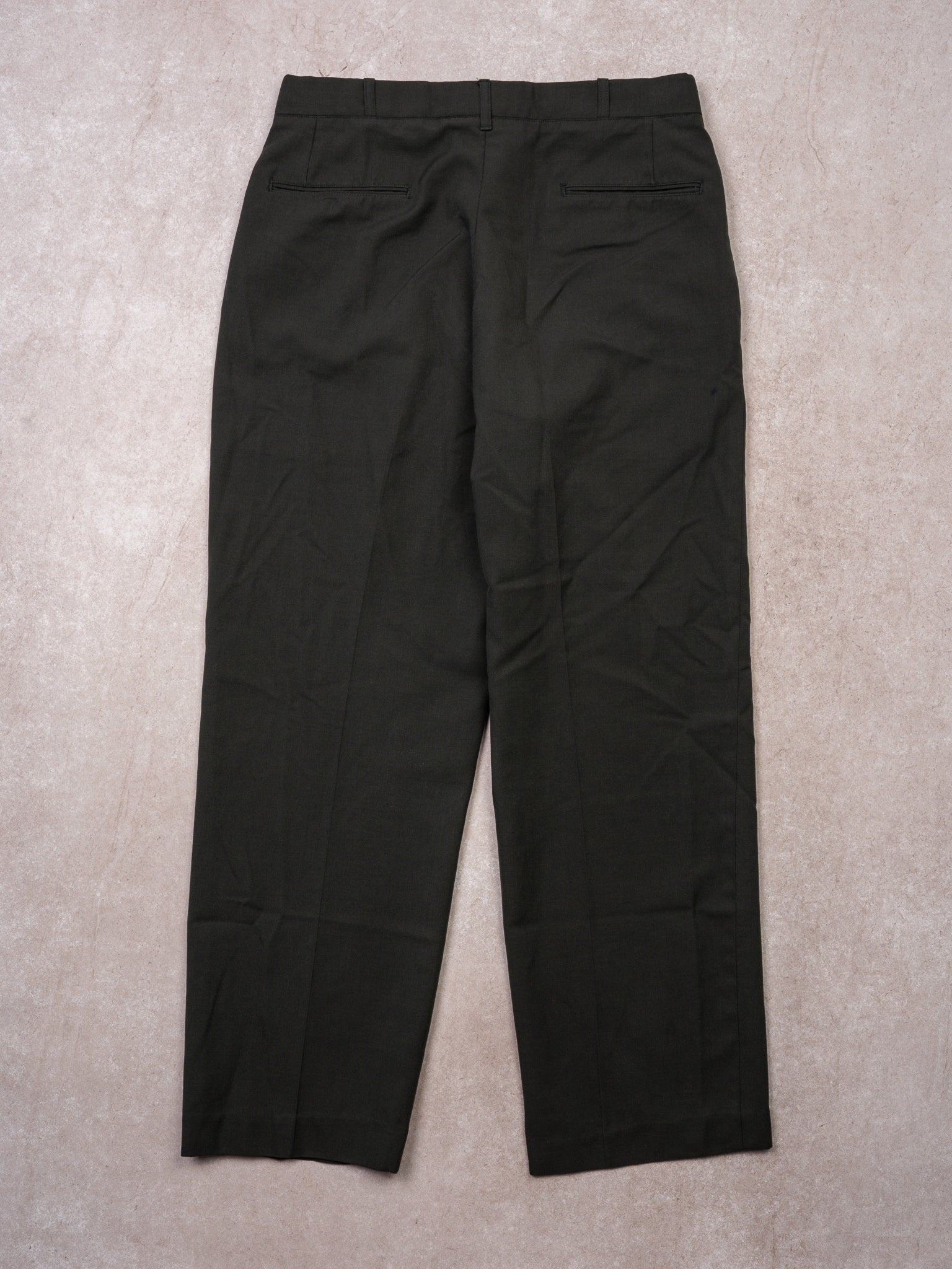 Vintage 80s Dark Green Trousers (32 x 28)