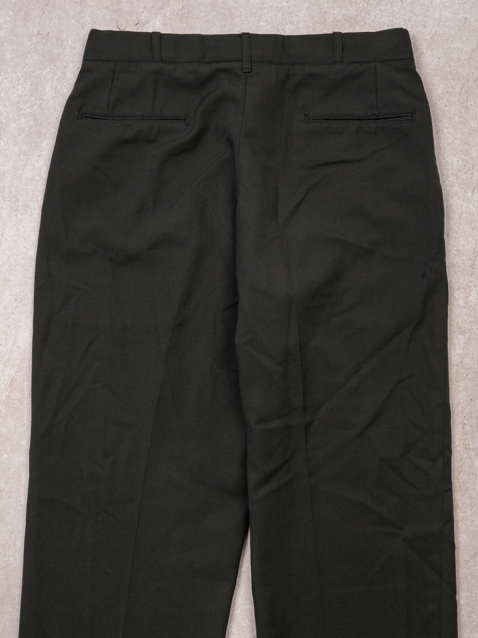 Vintage 80s Dark Green Trousers (32 x 28)