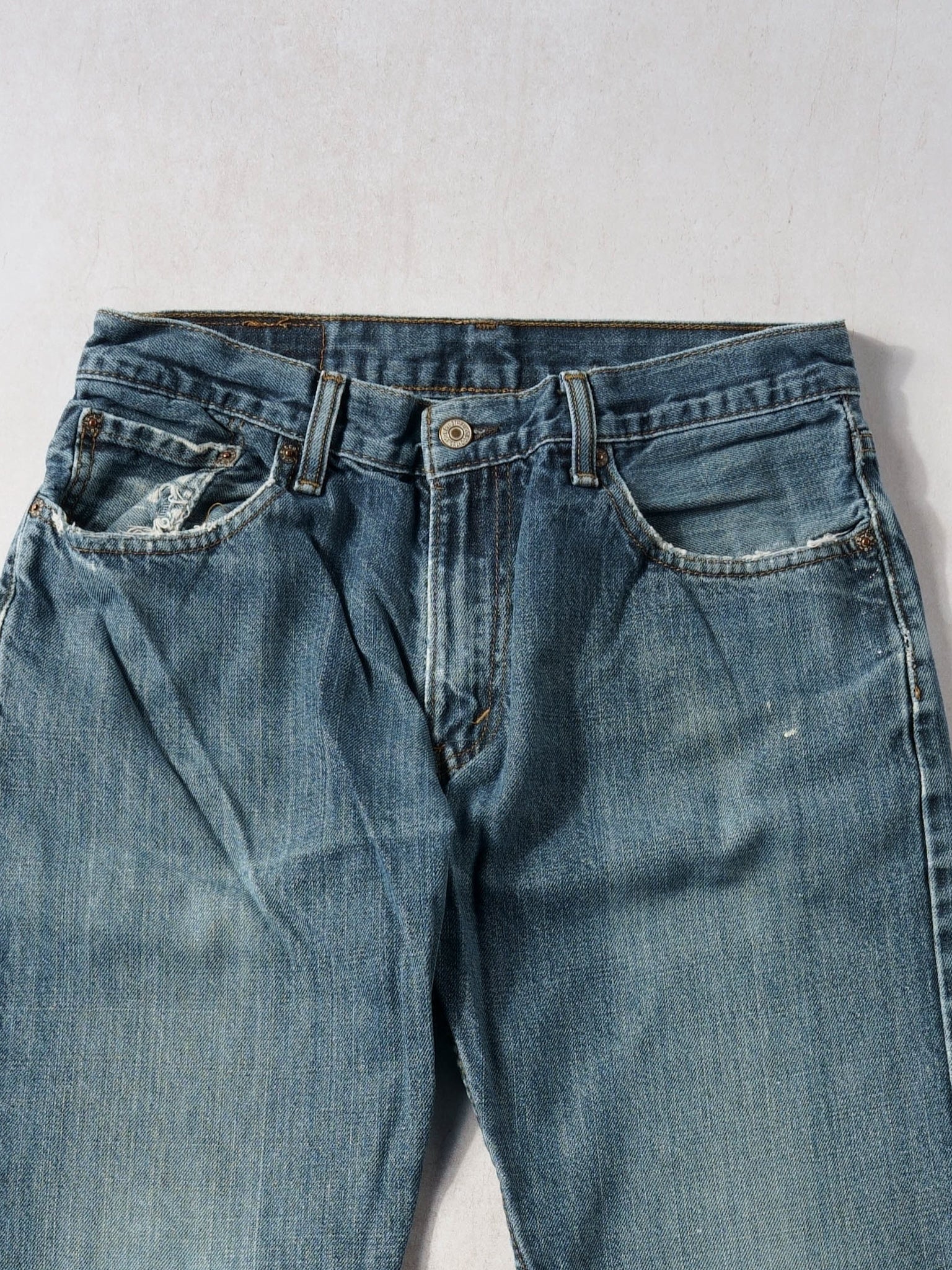 Vintage 90s Dark Blue Levi's 505 Denim Jeans (32x32)