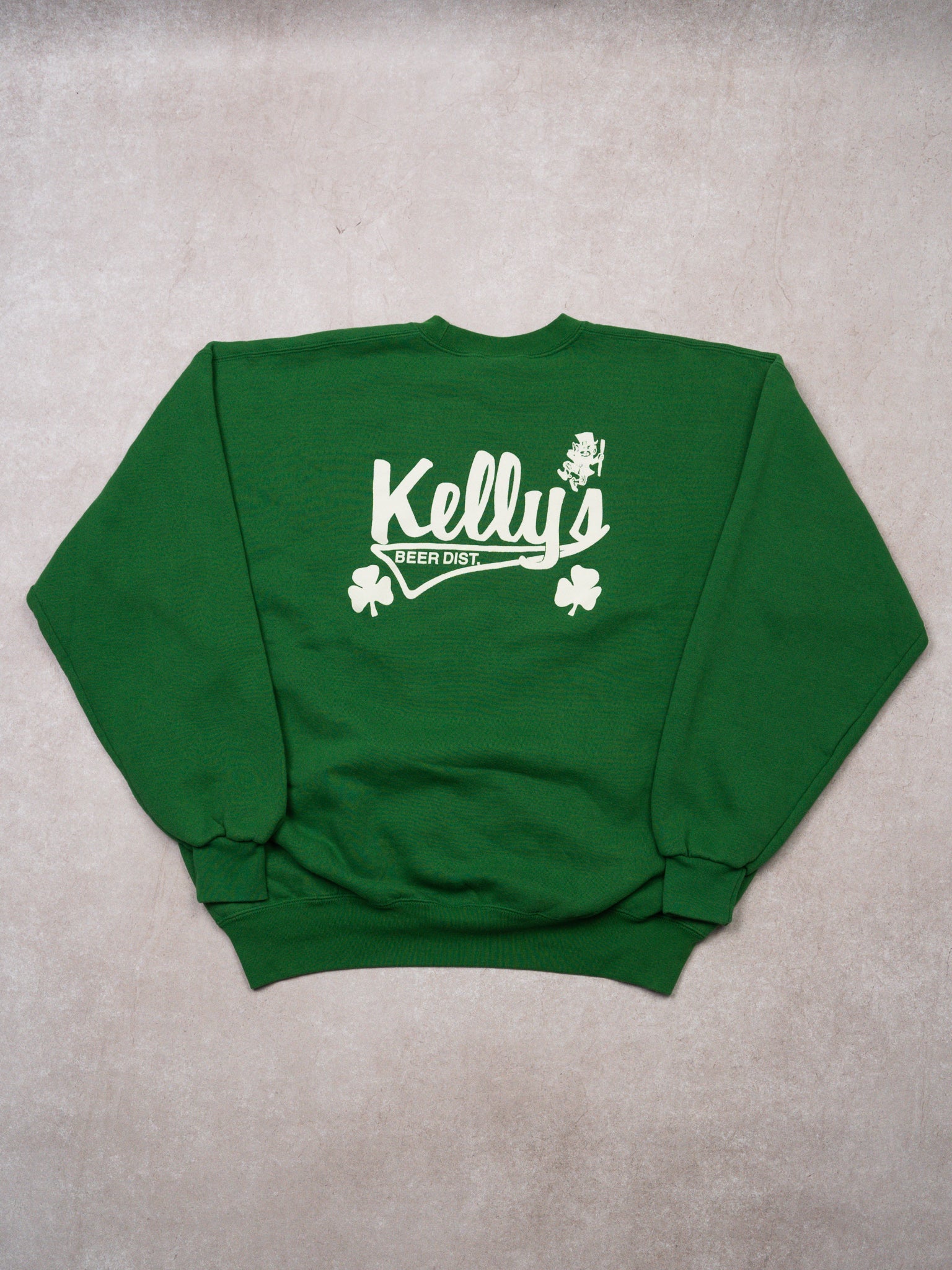 Vintage 90s Green Kelly's Beer Distributor Crewneck (L)