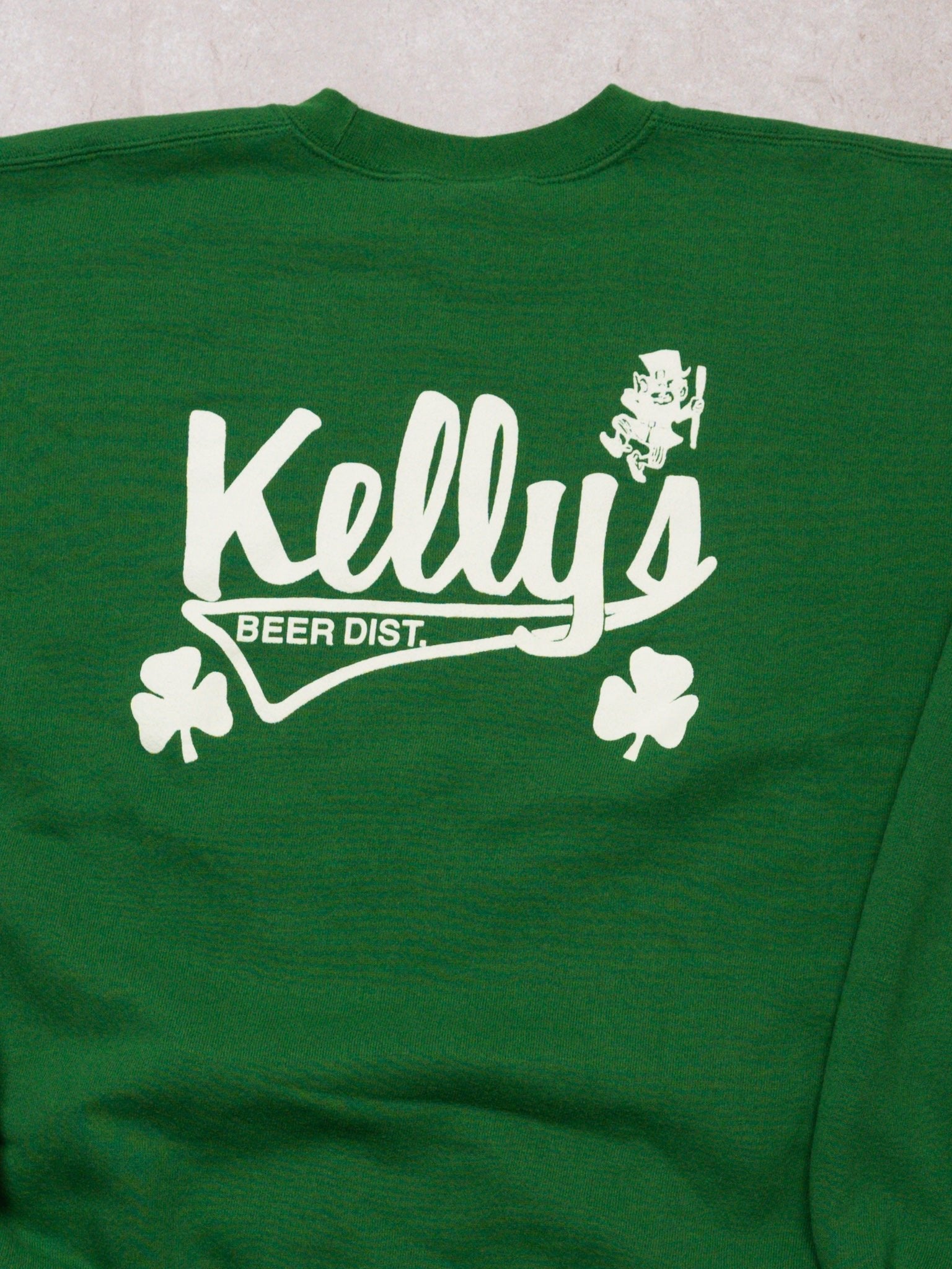 Vintage 90s Green Kelly's Beer Distributor Crewneck (L)
