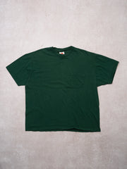 Vintage 90s Green Pocket Tee (L)