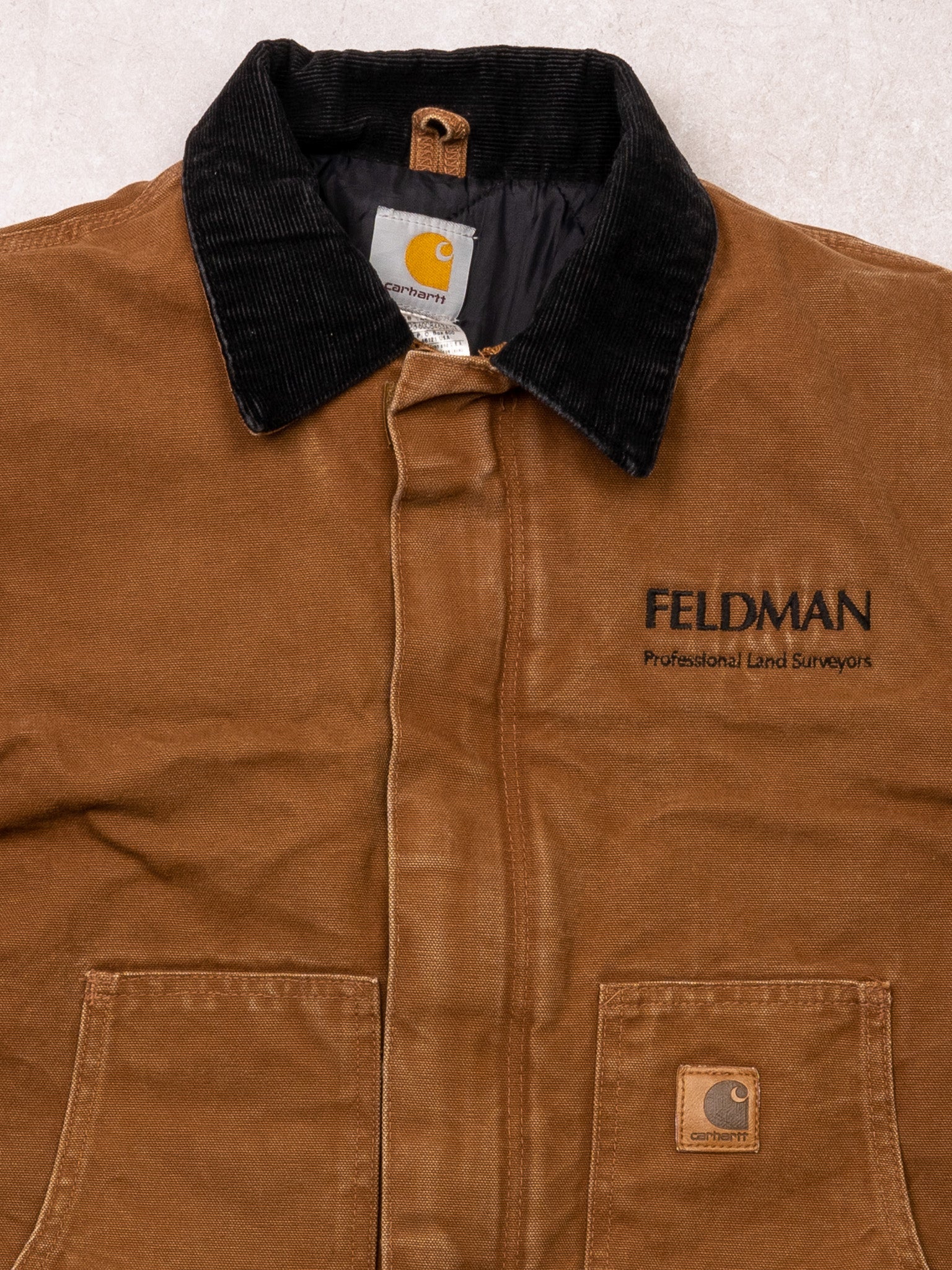 Vintage 90s Camel + Black Carhartt 'Feldman' WIP Arcan Jacket (M)