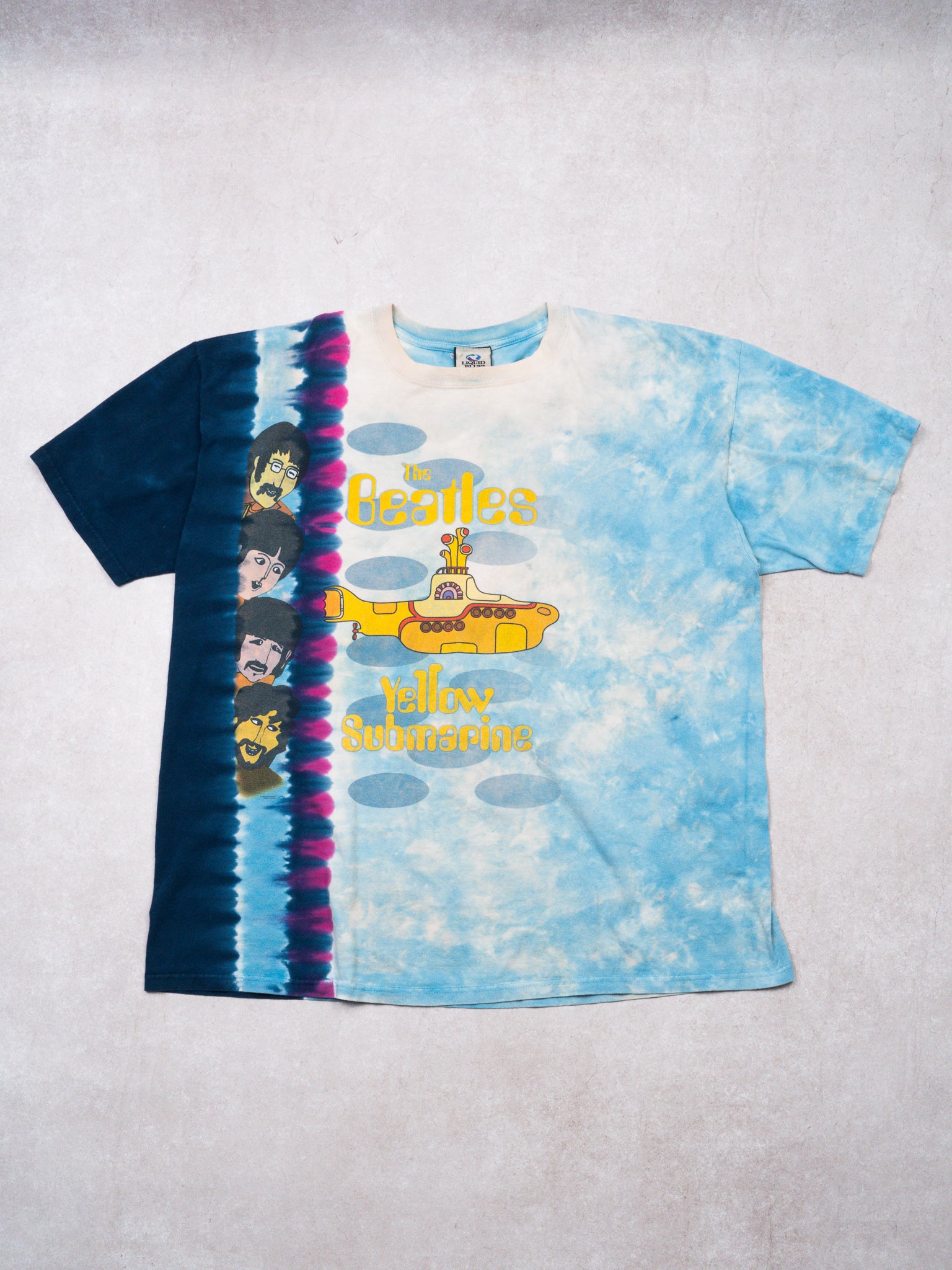 Vintage Liquid Blue Beatles Yellow Submarine Tee (XXL)