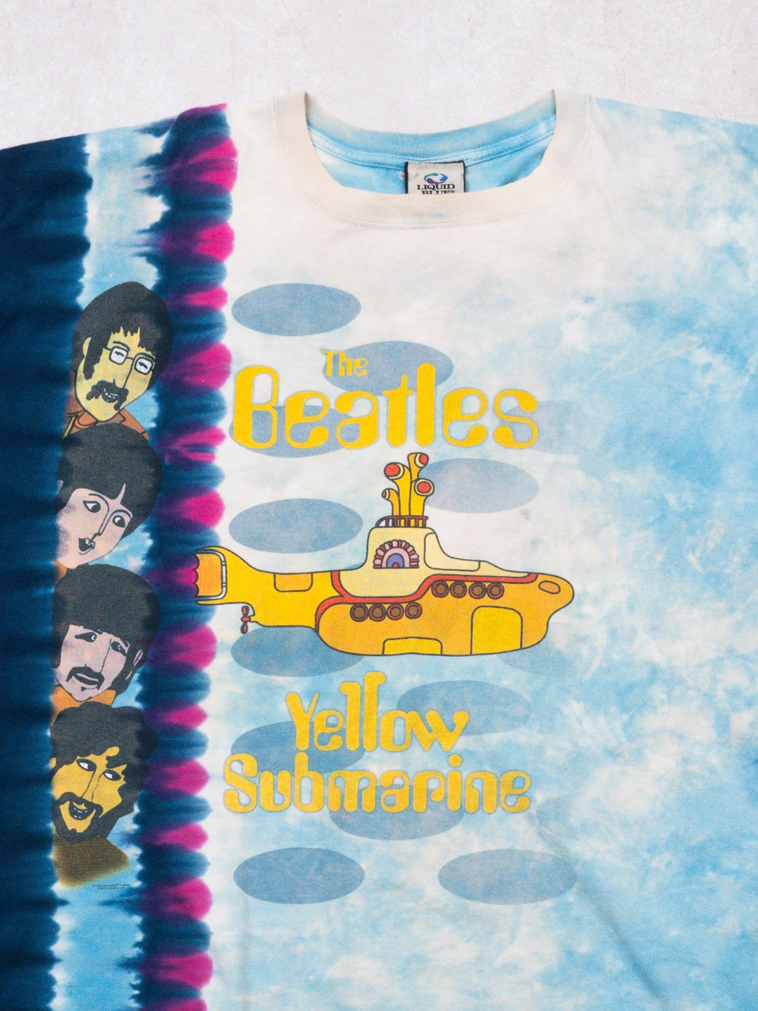 Vintage Liquid Blue Beatles Yellow Submarine Tee (XXL)