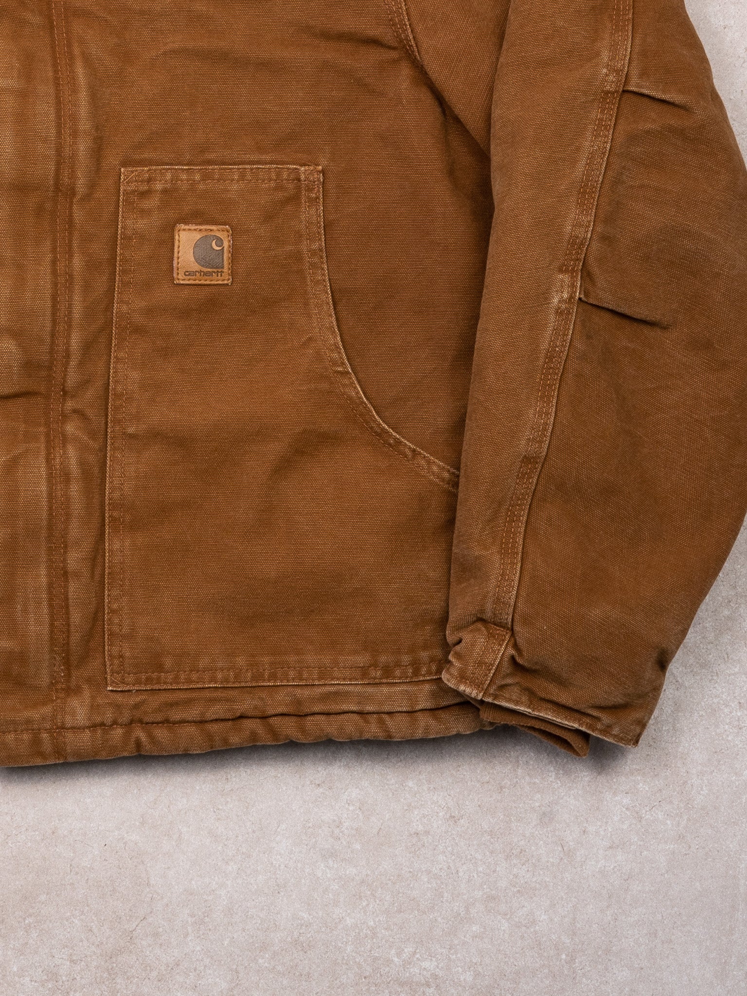 Vintage 90s Camel + Black Carhartt 'Feldman' WIP Arcan Jacket (M)