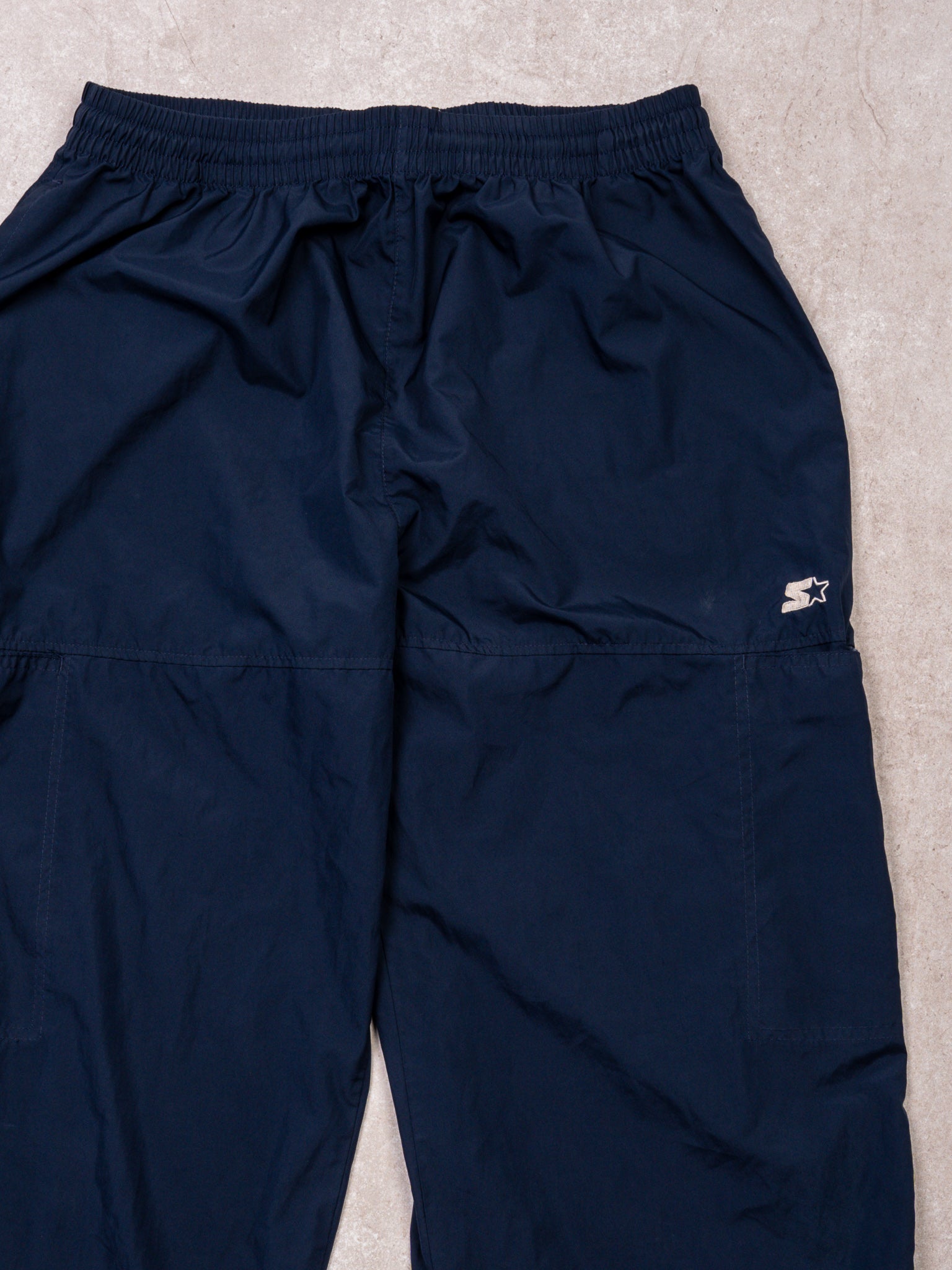 Vintage 90s Dark Blue Starter Windbreaker Pants (M/L)