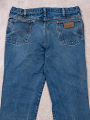 Vintage 80s Blue Regular Fit Wrangler Jeans (34 x 28)