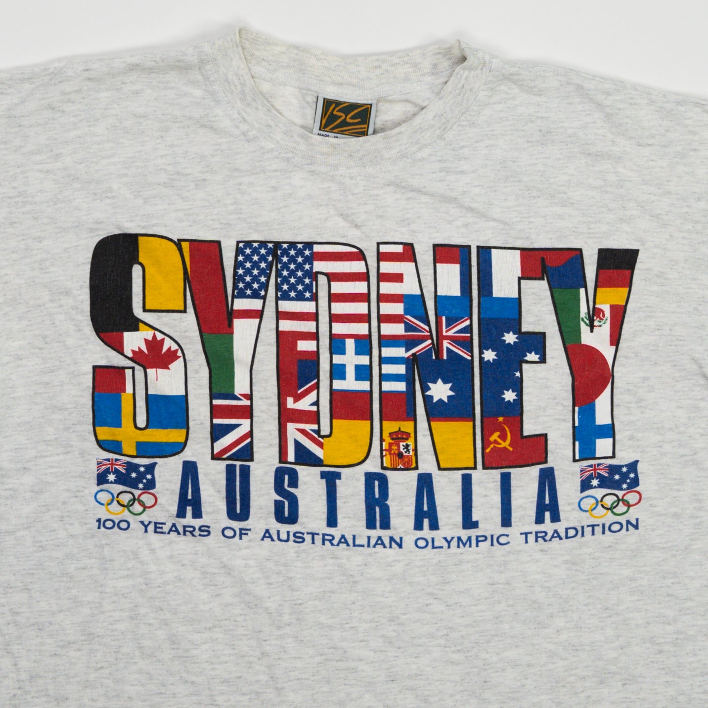 Vintage 01' Grey Sydney Australia 100 Yeas Tee (L)