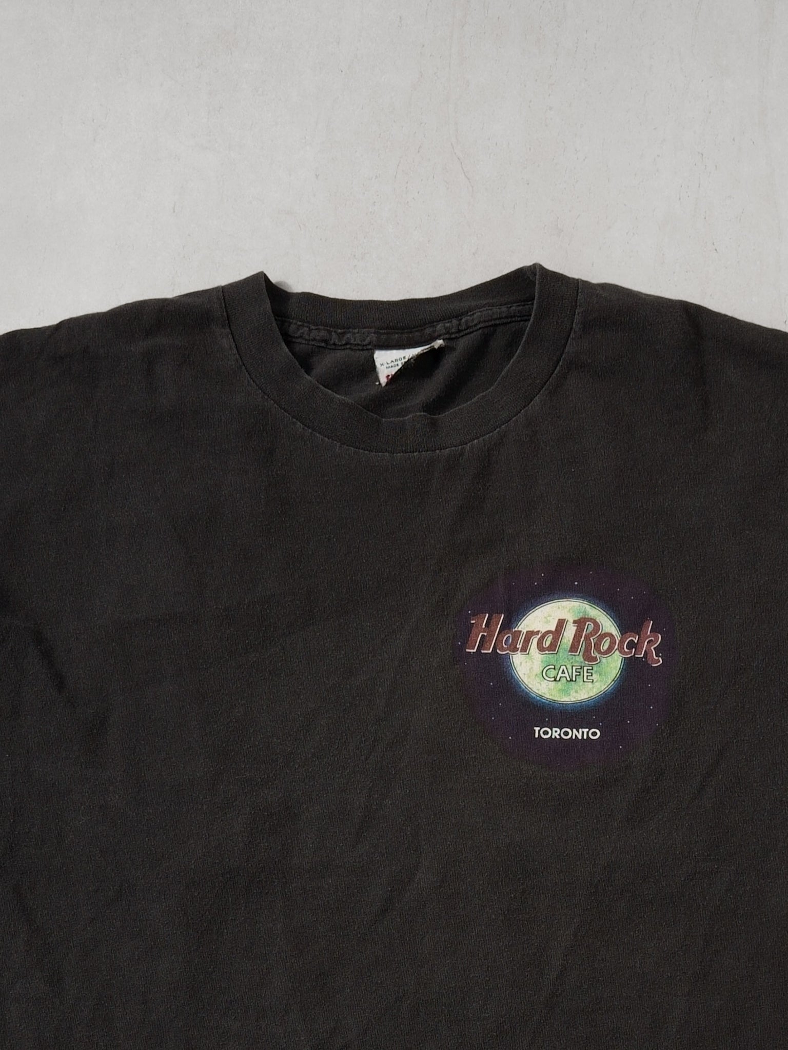Vintage 90s Washed Black Hard Rock Cafe Toronto Tee (L)