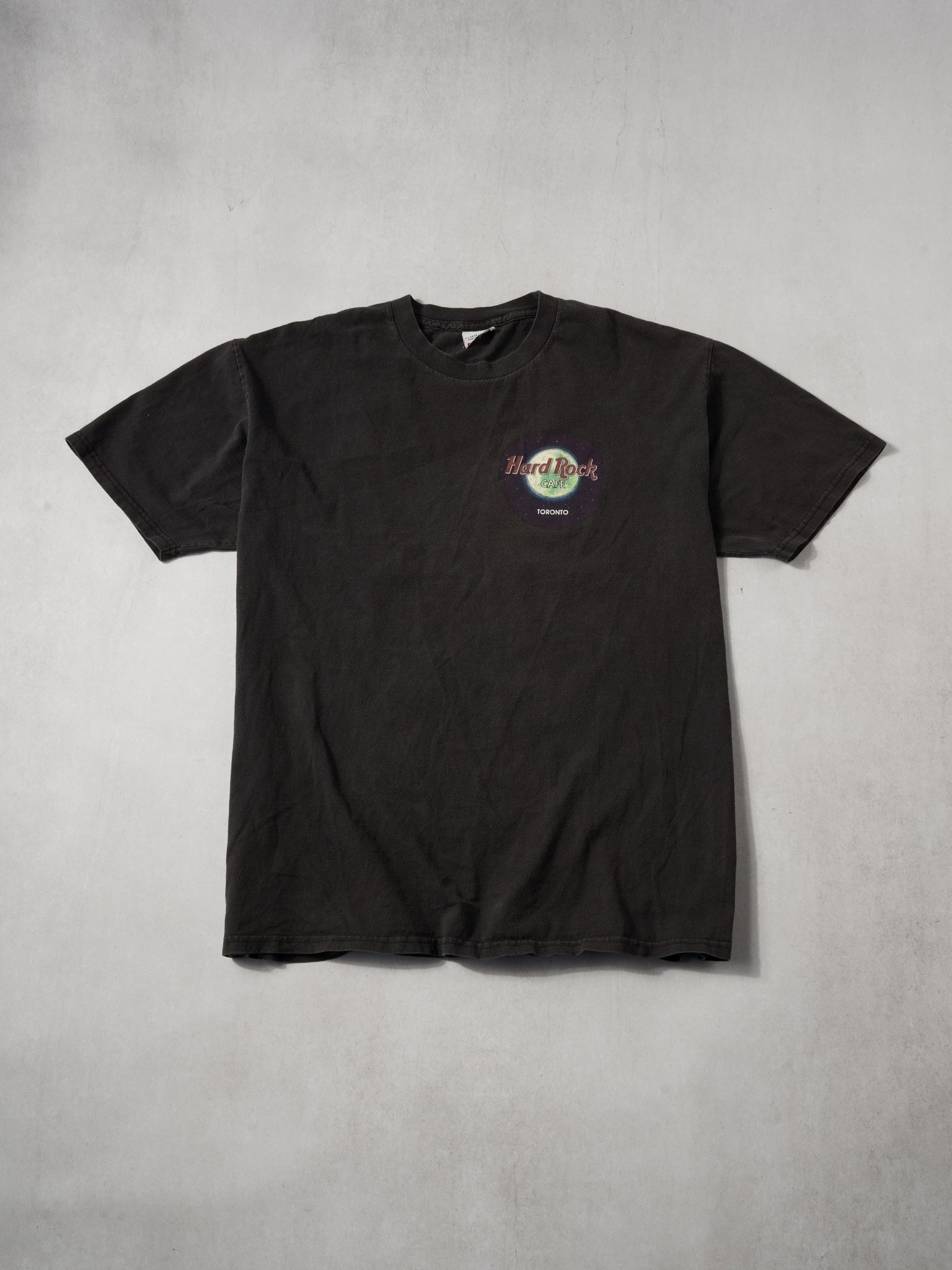 Vintage 90s Washed Black Hard Rock Cafe Toronto Tee (L)