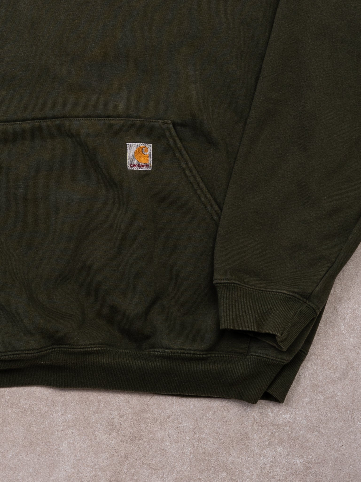 Vintage 00s Dark Green Carhartt Hoodie (XL)