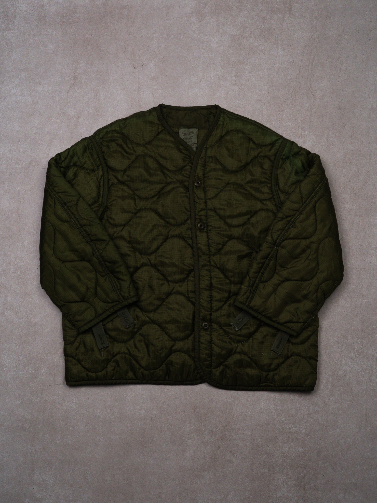 Vintage '89 Green Army Liner Jacket (L)