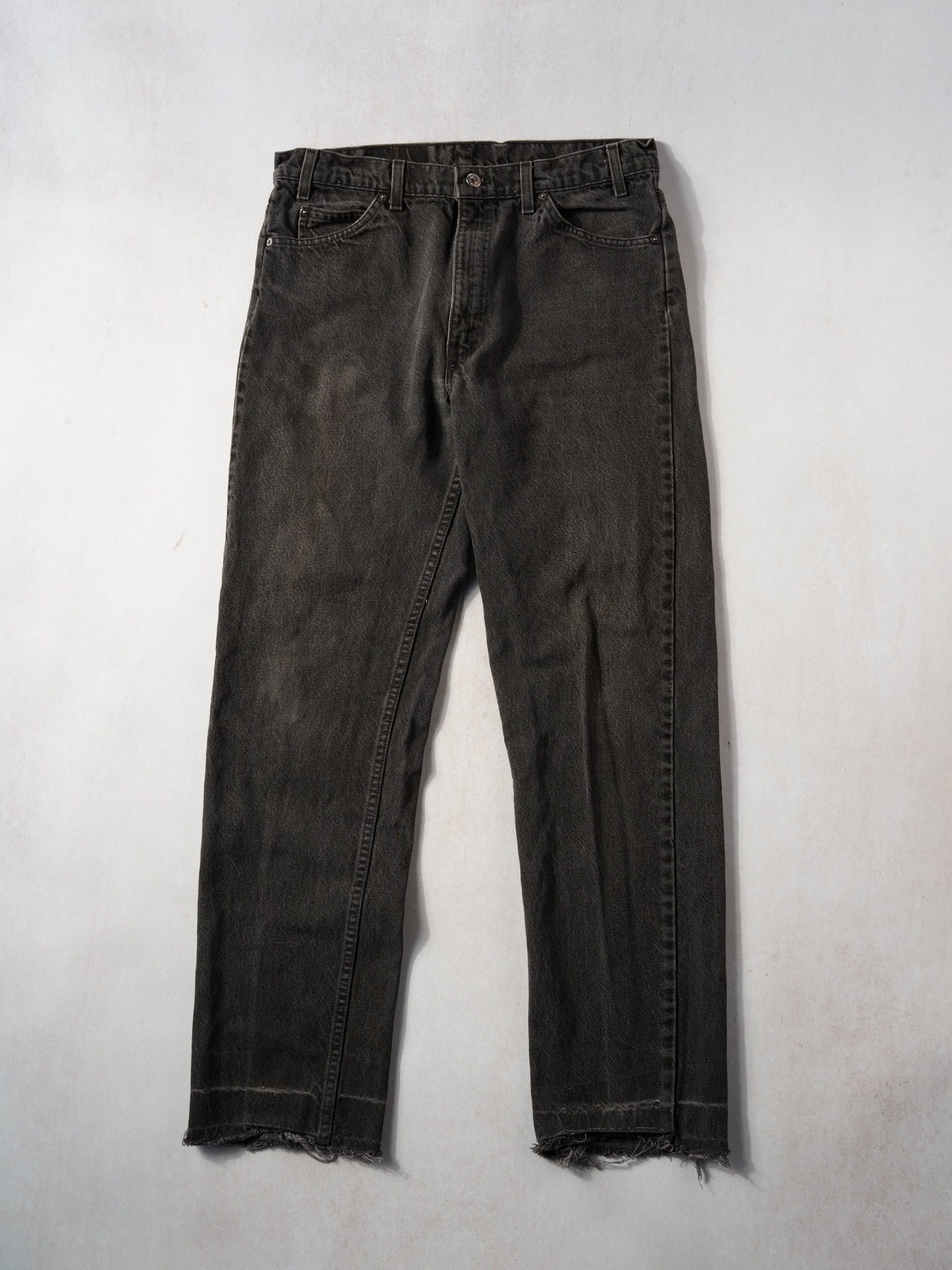 Vintage 70s Black Levi's 505 Denim Jeans (34x32)